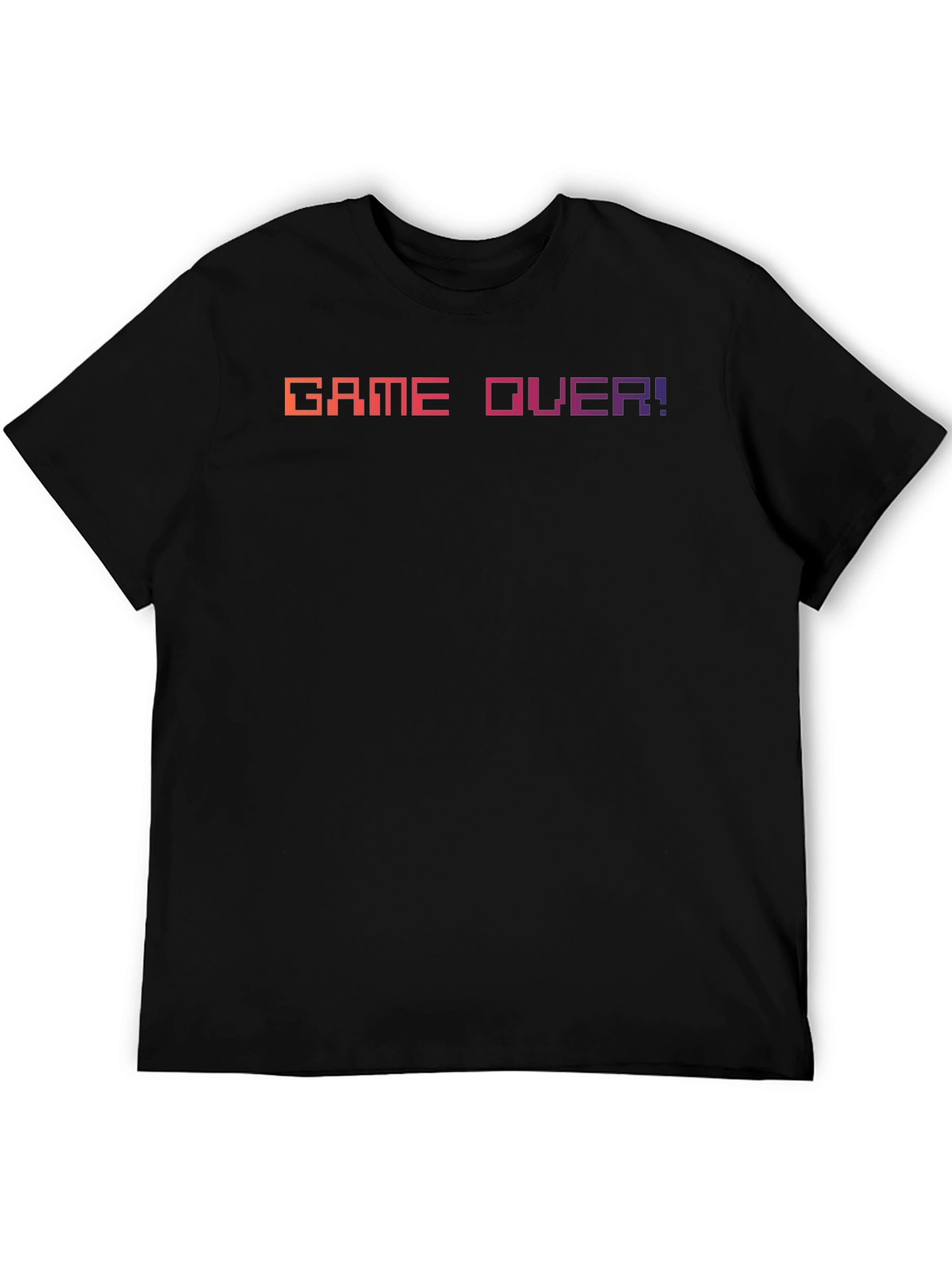 Black Game Over T-Shirt - Retro Pixel Design view 5