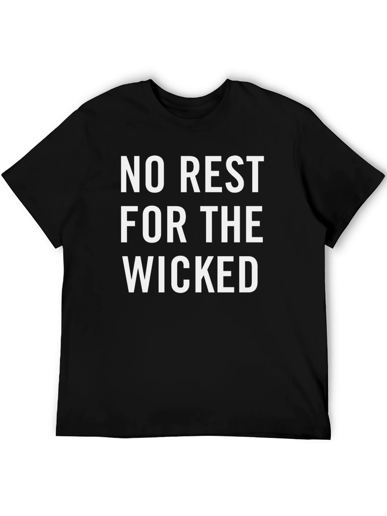 Black No Rest For The Wicked Graphic Tee view 5