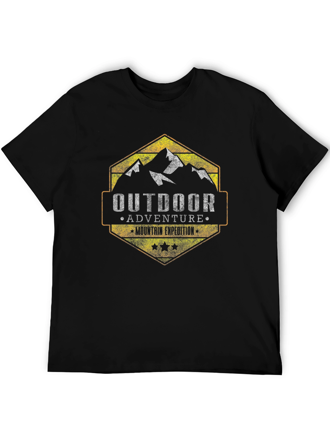 Black Outdoor Adventure Graphic T-Shirt view 5