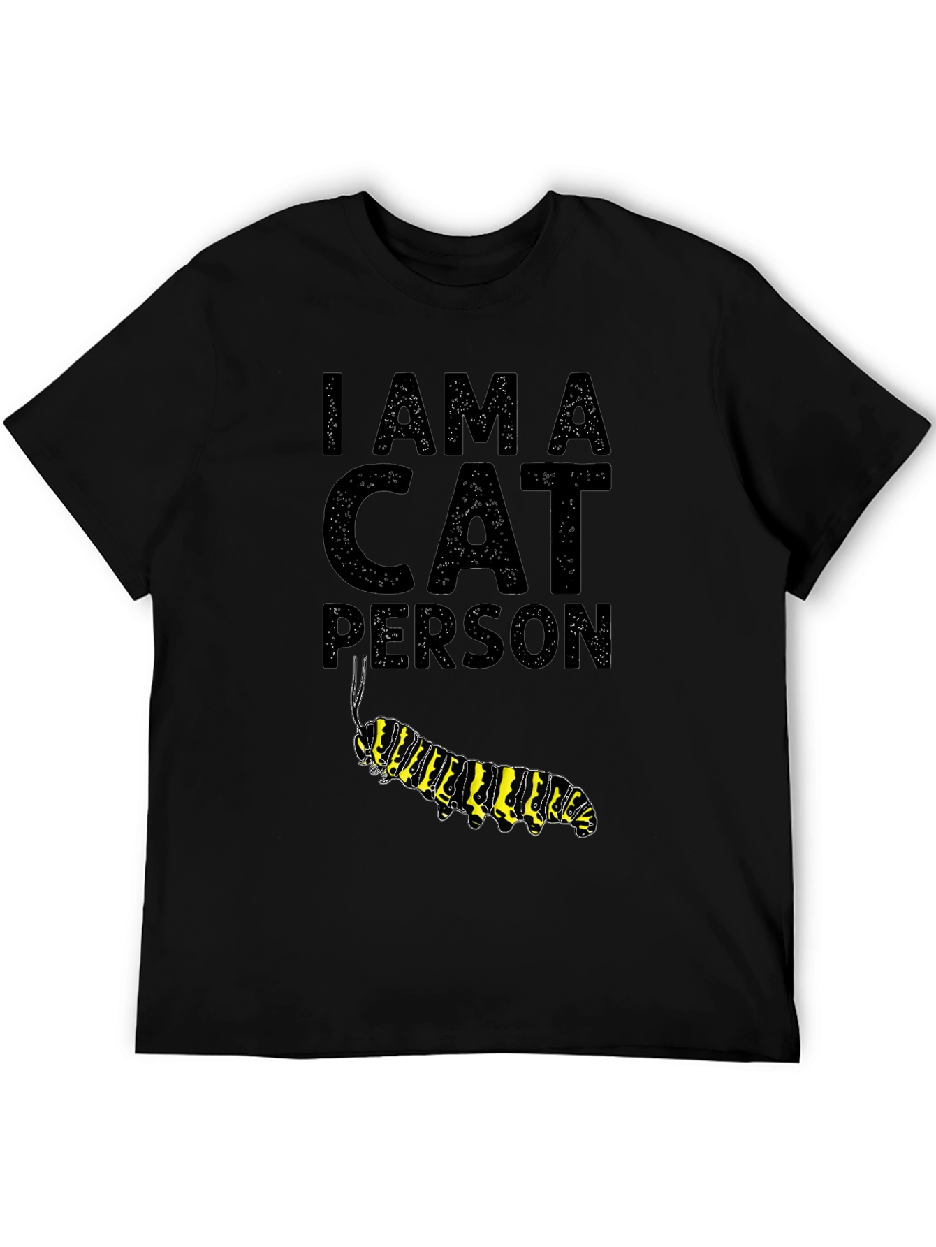 Black I Am A Cat Person T-Shirt - Novelty Graphic Tee view 5
