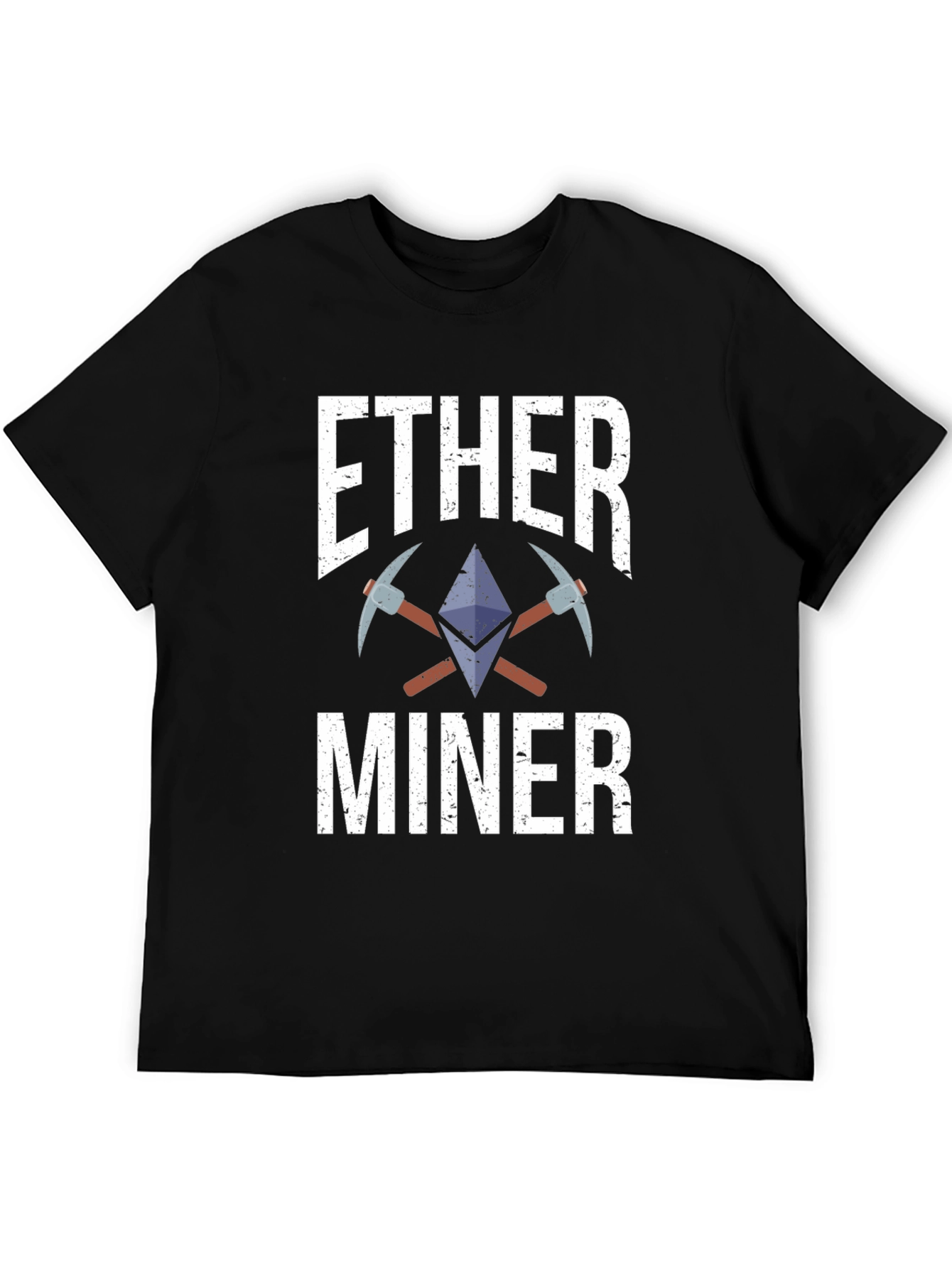 Black Ethereum Miner Crypto T-Shirt view 5