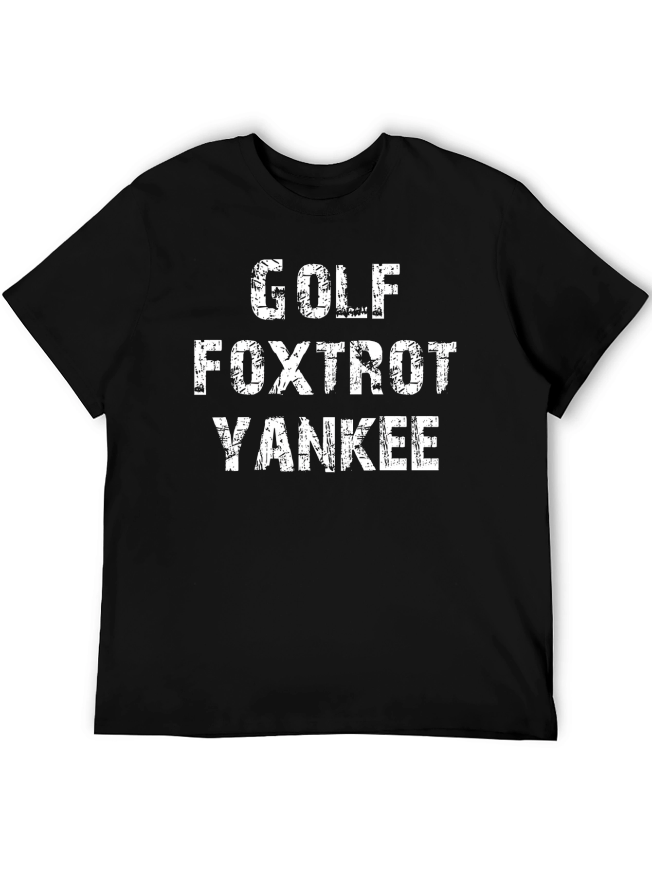 Black Golf Foxtrot Yankee Graphic Tee view 5