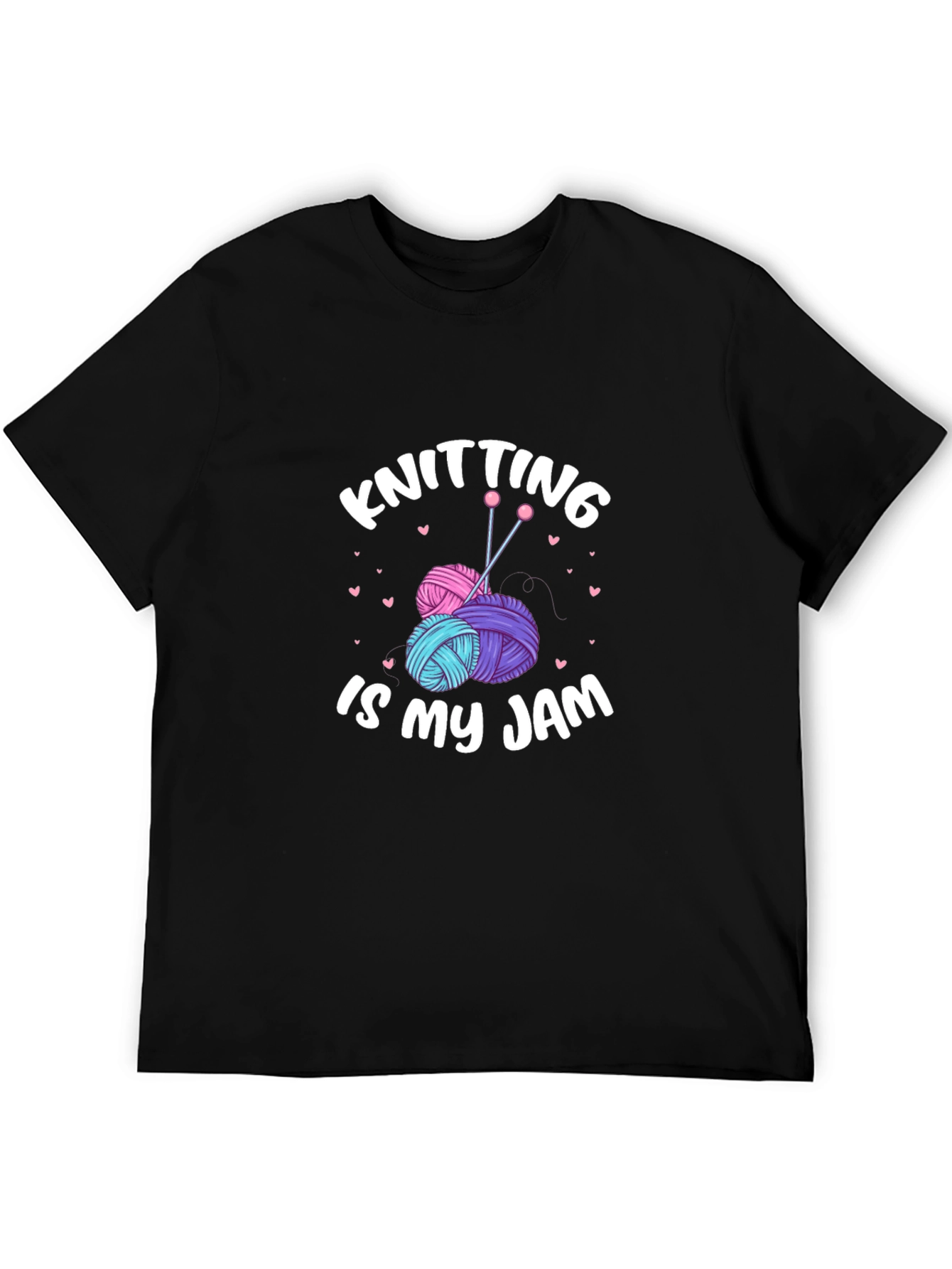 Black Knitting is my Jam T-Shirt view 5