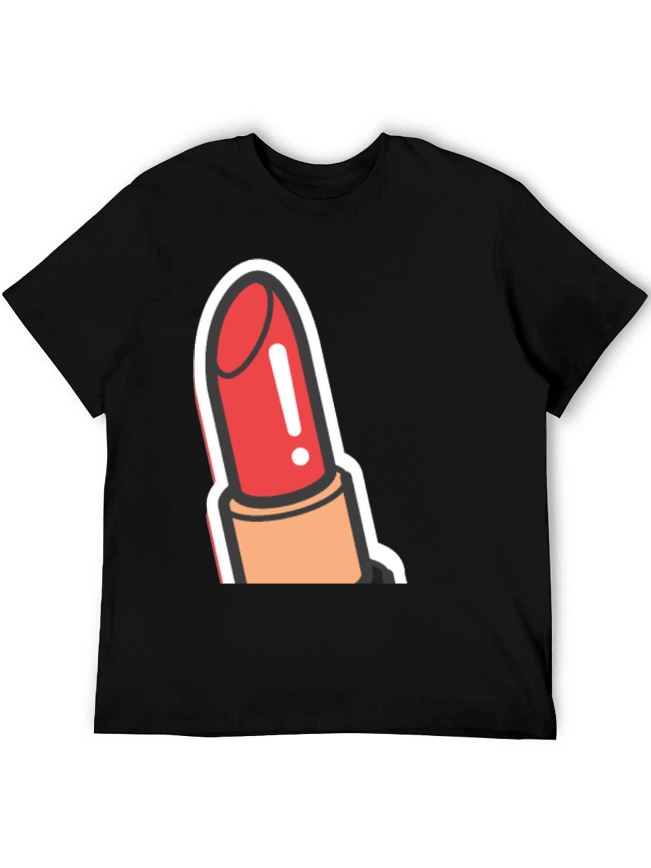 Black Lipstick Graphic Tee - Bold & Stylish view 5