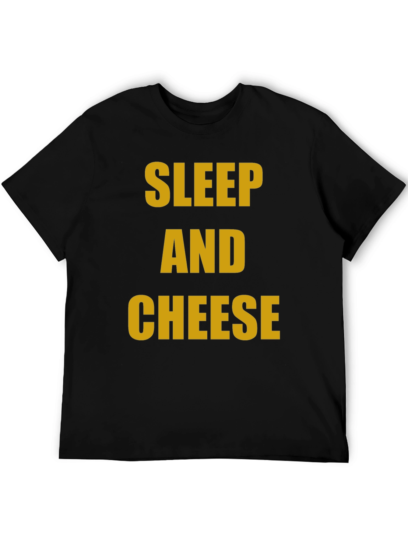 Black Sleep and Cheese Graphic Tee - Novelty T-Shirt view 5