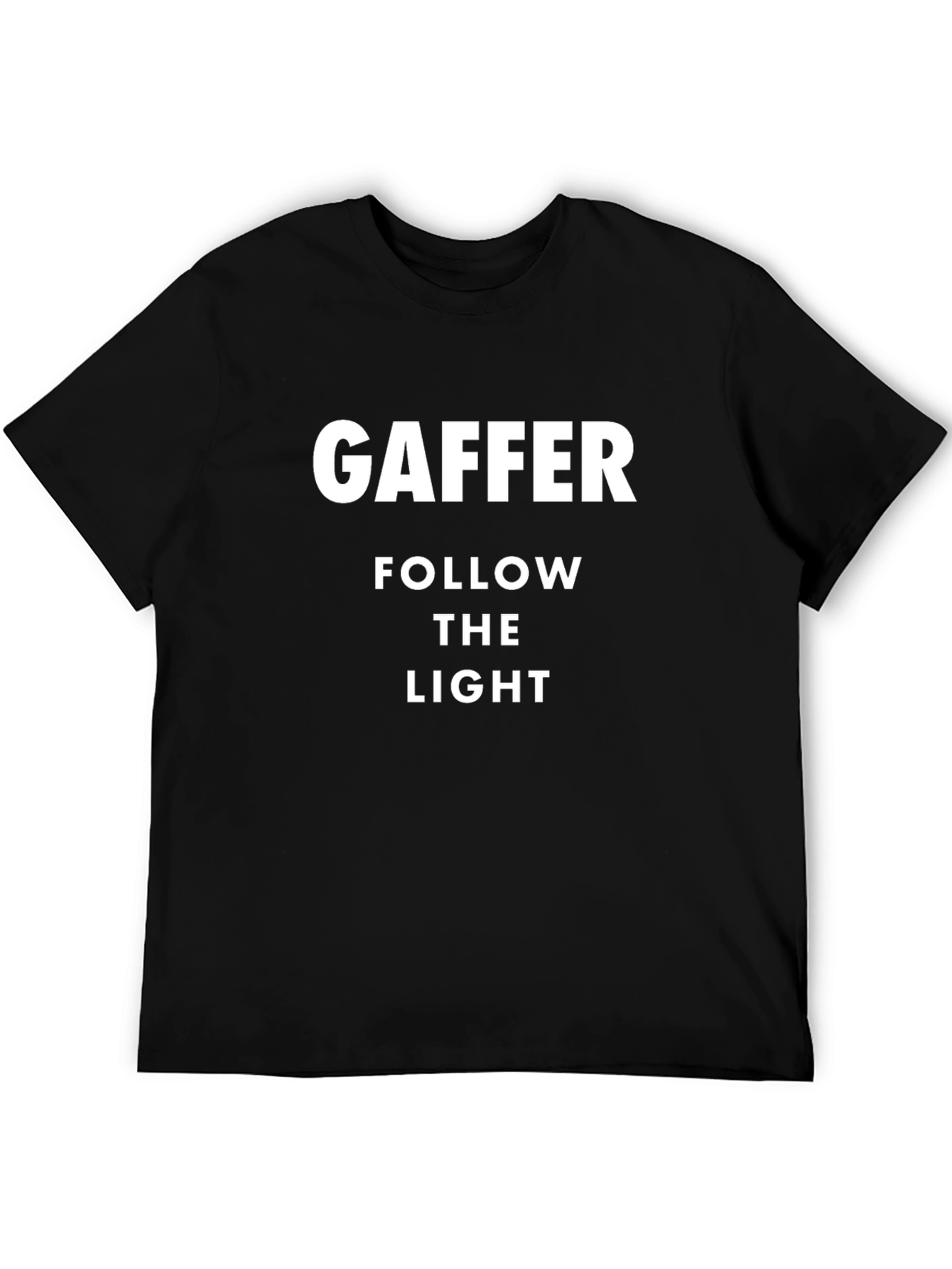 Black Gaffer Follow the Light Black Crew Neck T-Shirt view 5