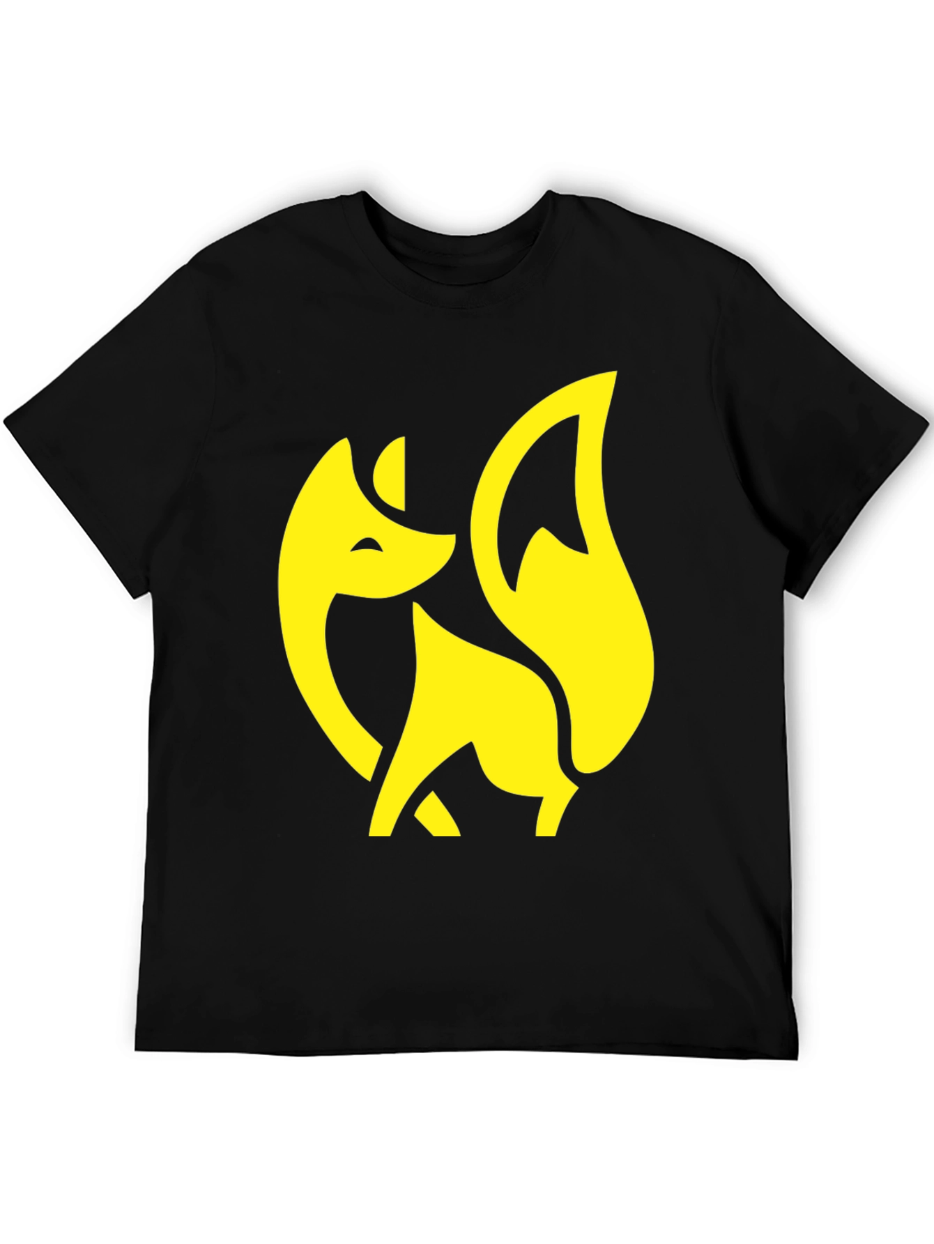 Black Fox Graphic Tee - Stylish Black T-Shirt view 5