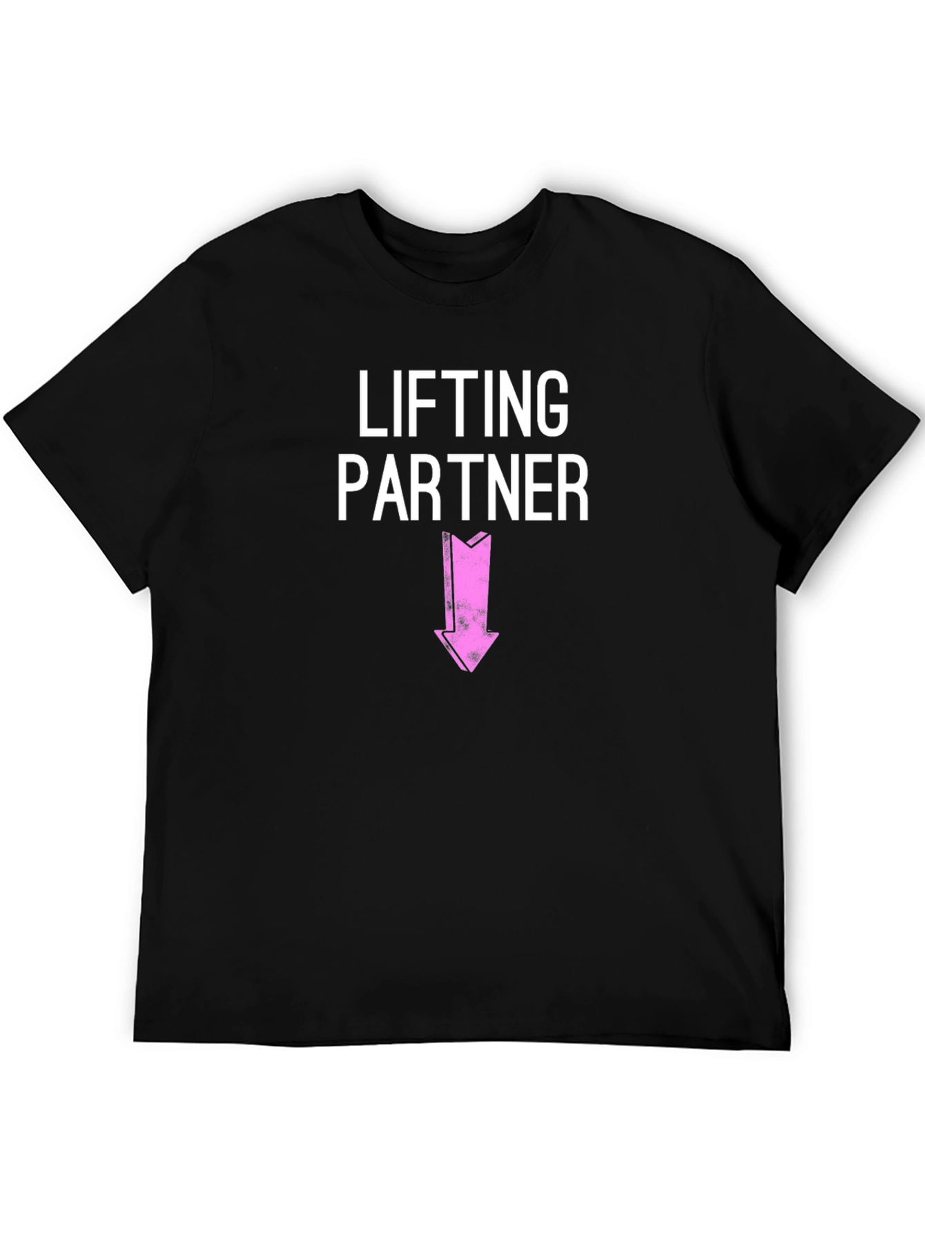 Black Lifting Partner Funny Graphic T-Shirt view 5