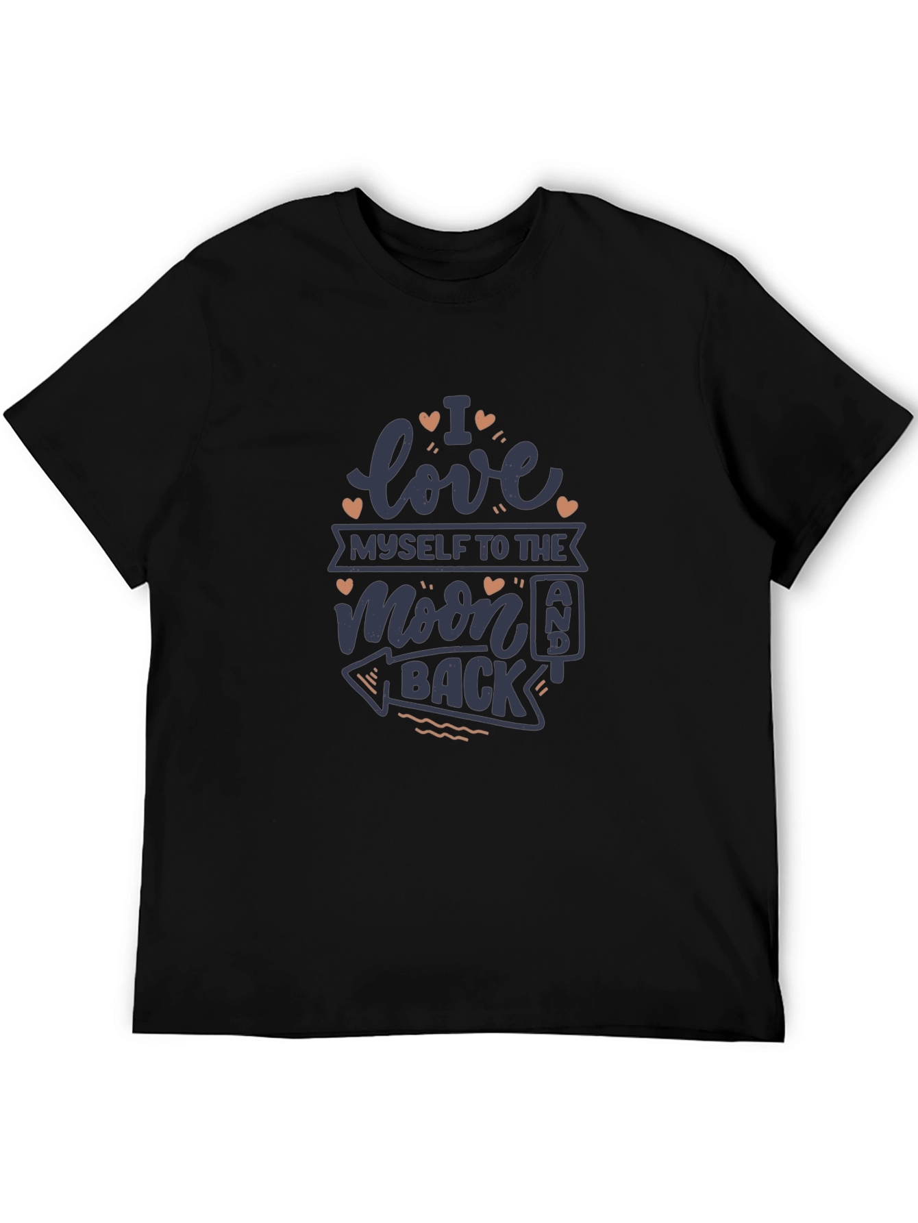 Black I Love Myself to the Moon and Back Graphic Tee view 5