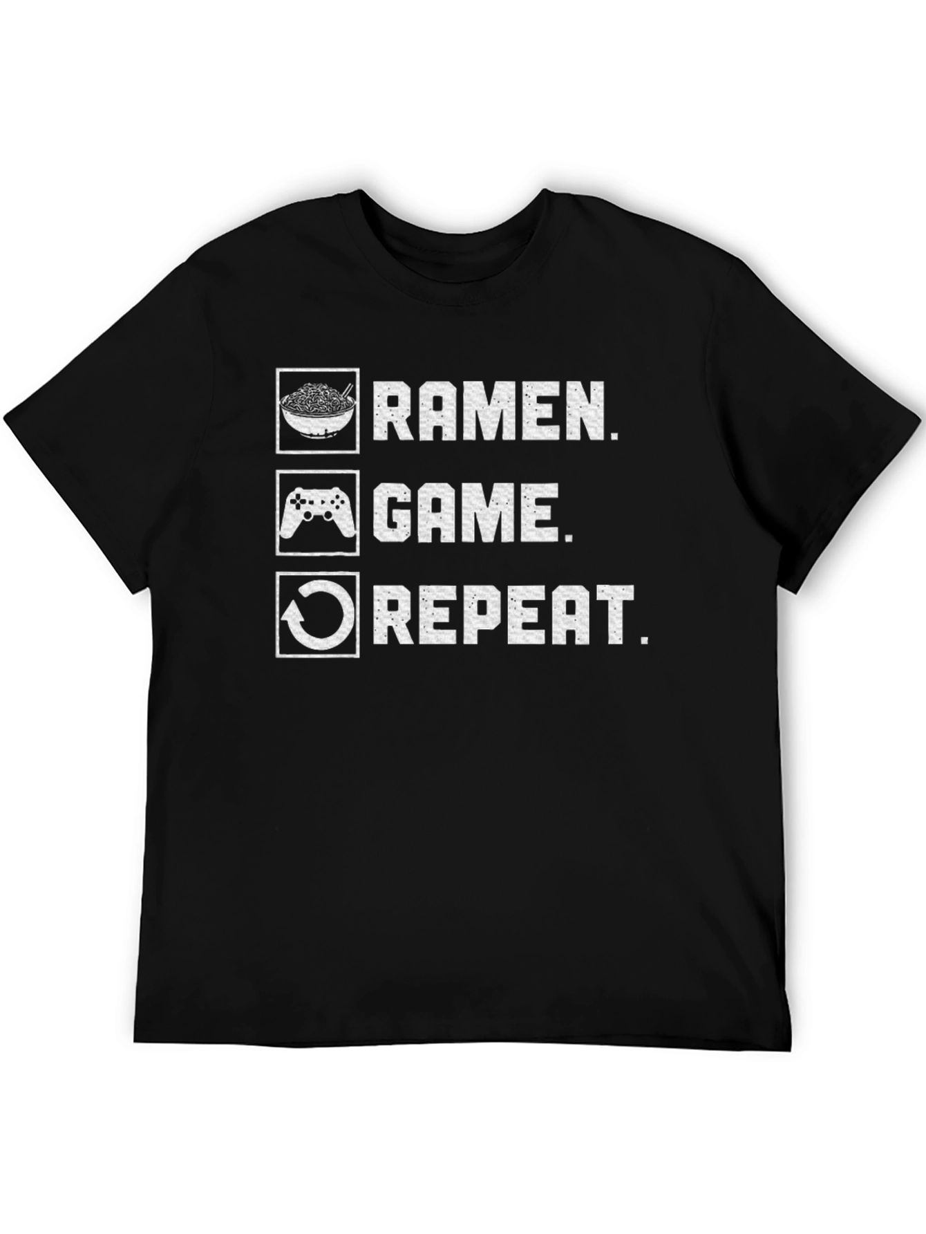 Ramen Game Repeat T-Shirt - Gamer Tee - 5