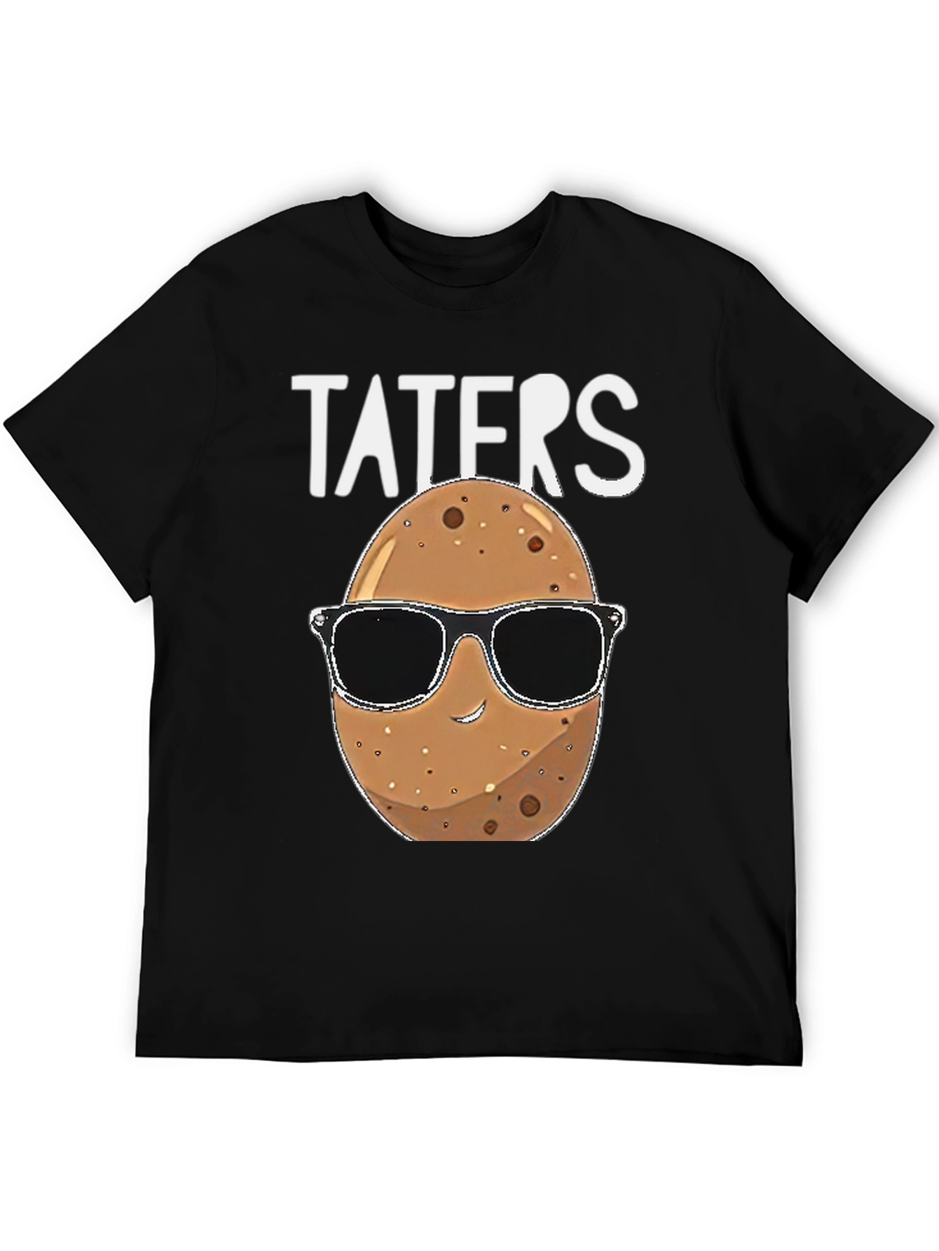 Black Taters Graphic Tee - Funny Potato Sunglasses Shirt view 5