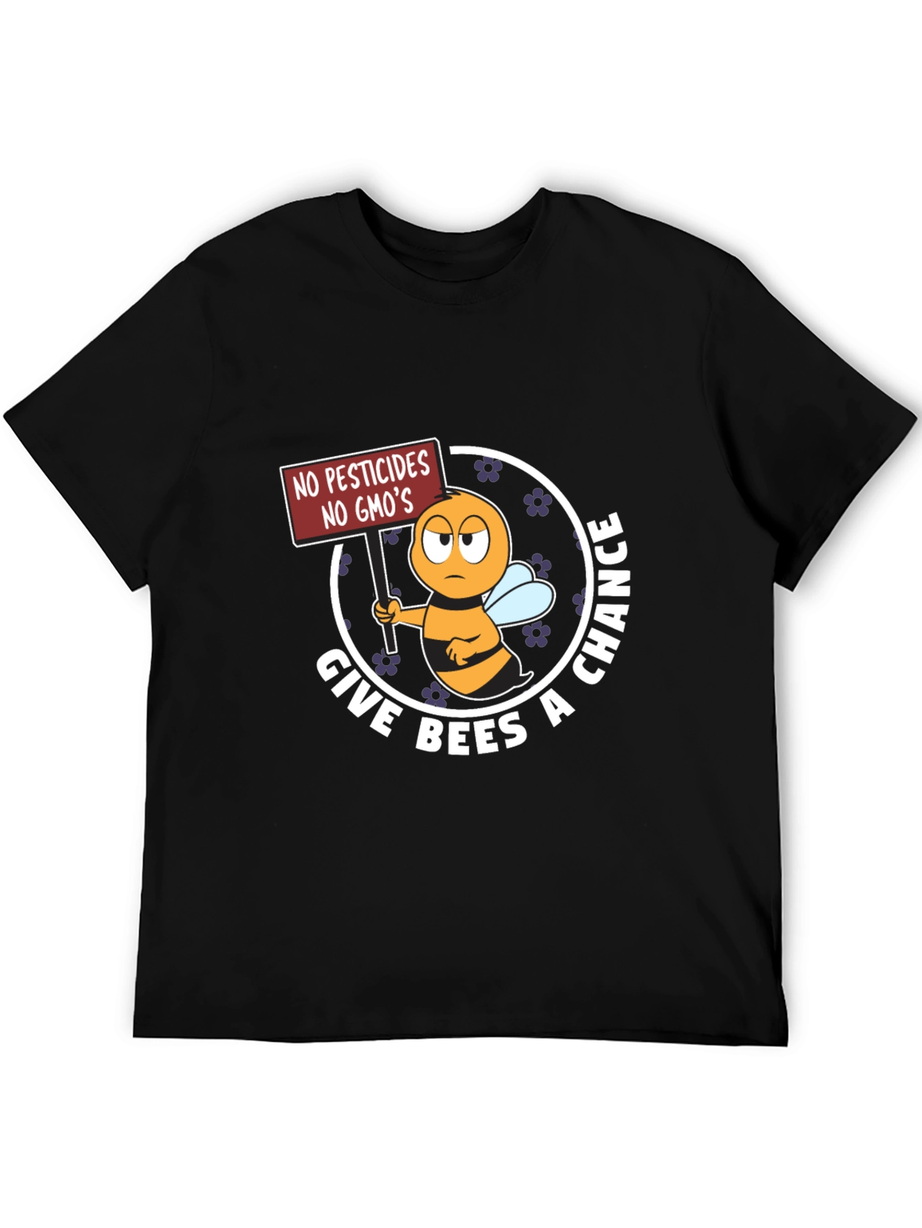 Give Bees A Chance T-Shirt, No GMO's - 5