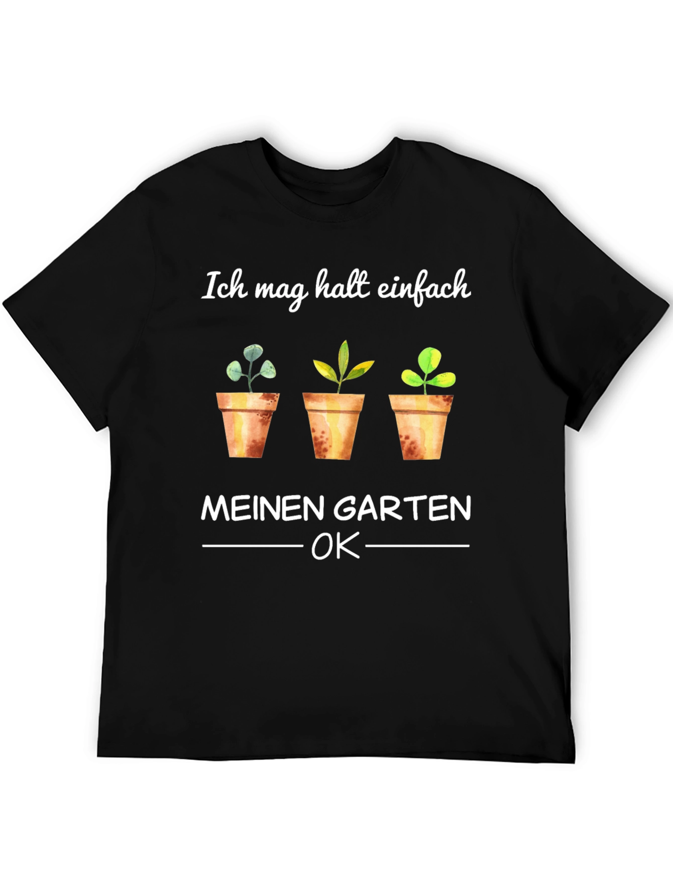 Black Ich Mag Meinen Garten OK T-Shirt view 5