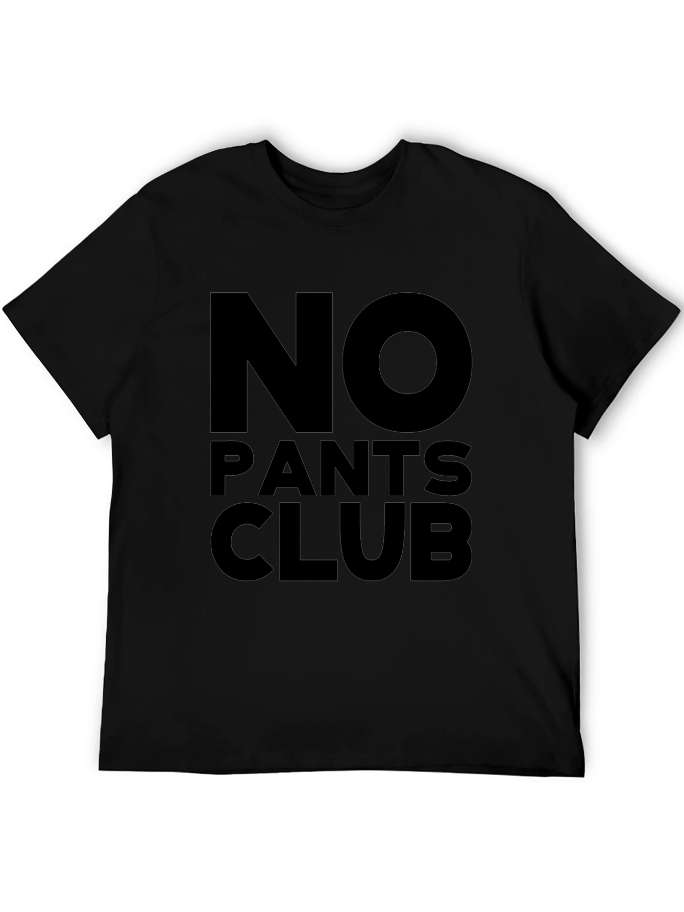 Black No Pants Club Black T-Shirt view 5