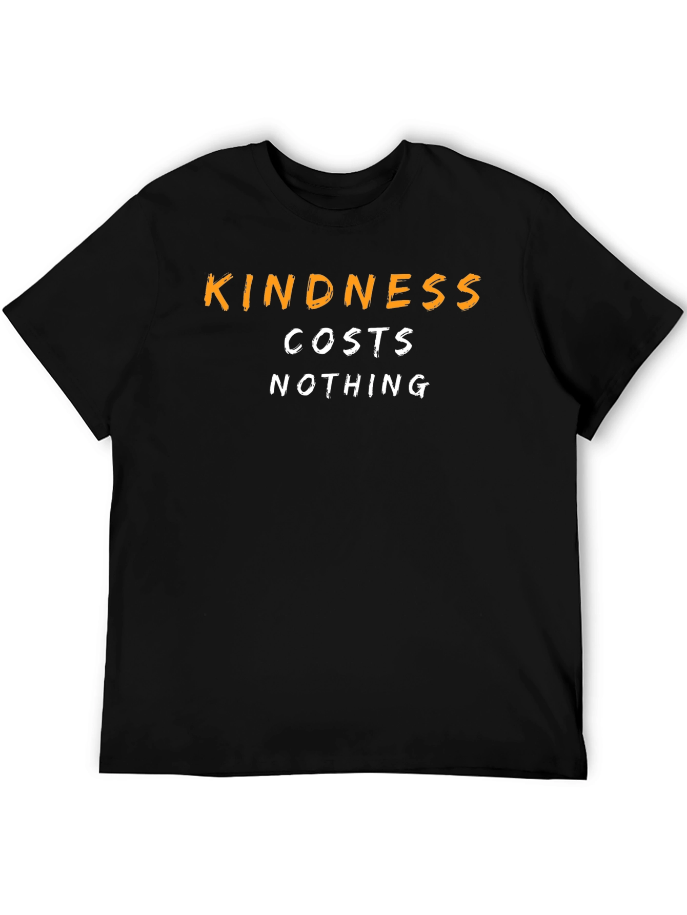 Black Kindness Costs Nothing Graphic T-Shirt view 5