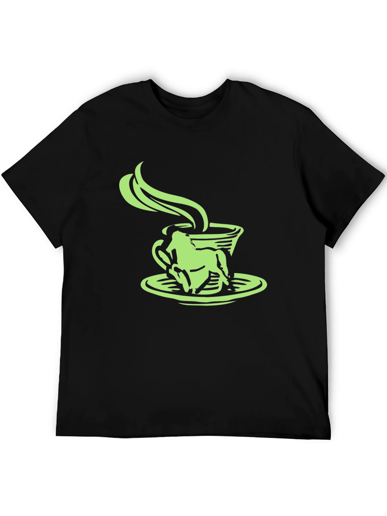 Black Frog in a Coffee Cup Graphic Tee view 5