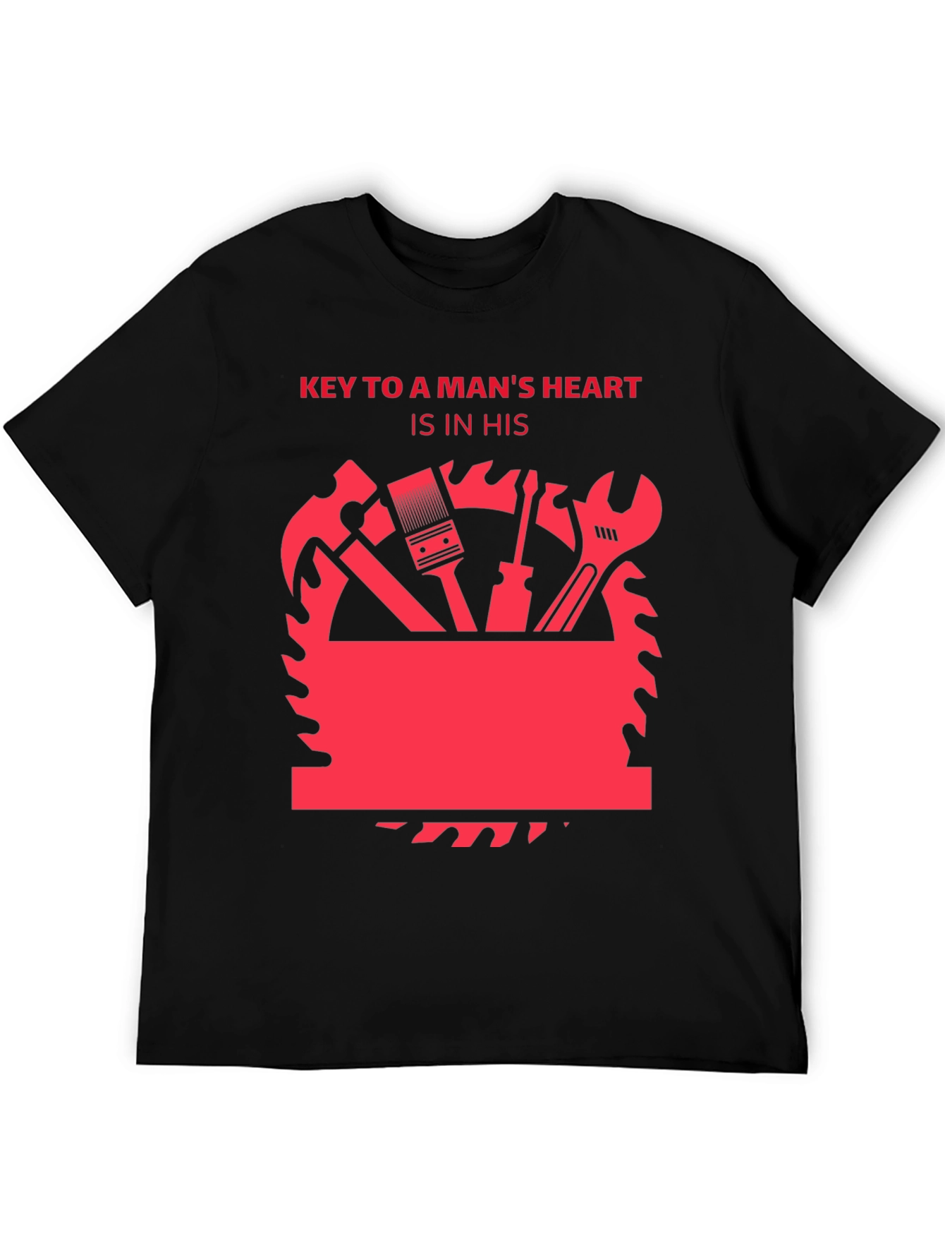 Black Key to a Man's Heart Graphic T-Shirt view 5