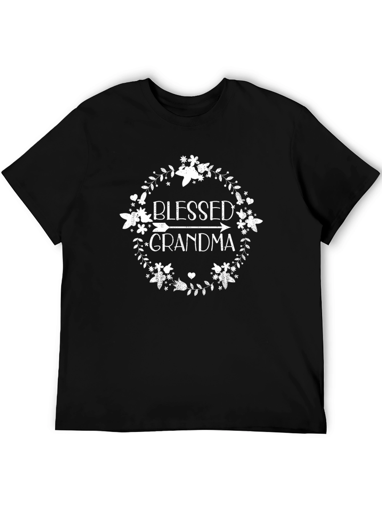 Black Blessed Grandma Graphic Tee - Black view 5