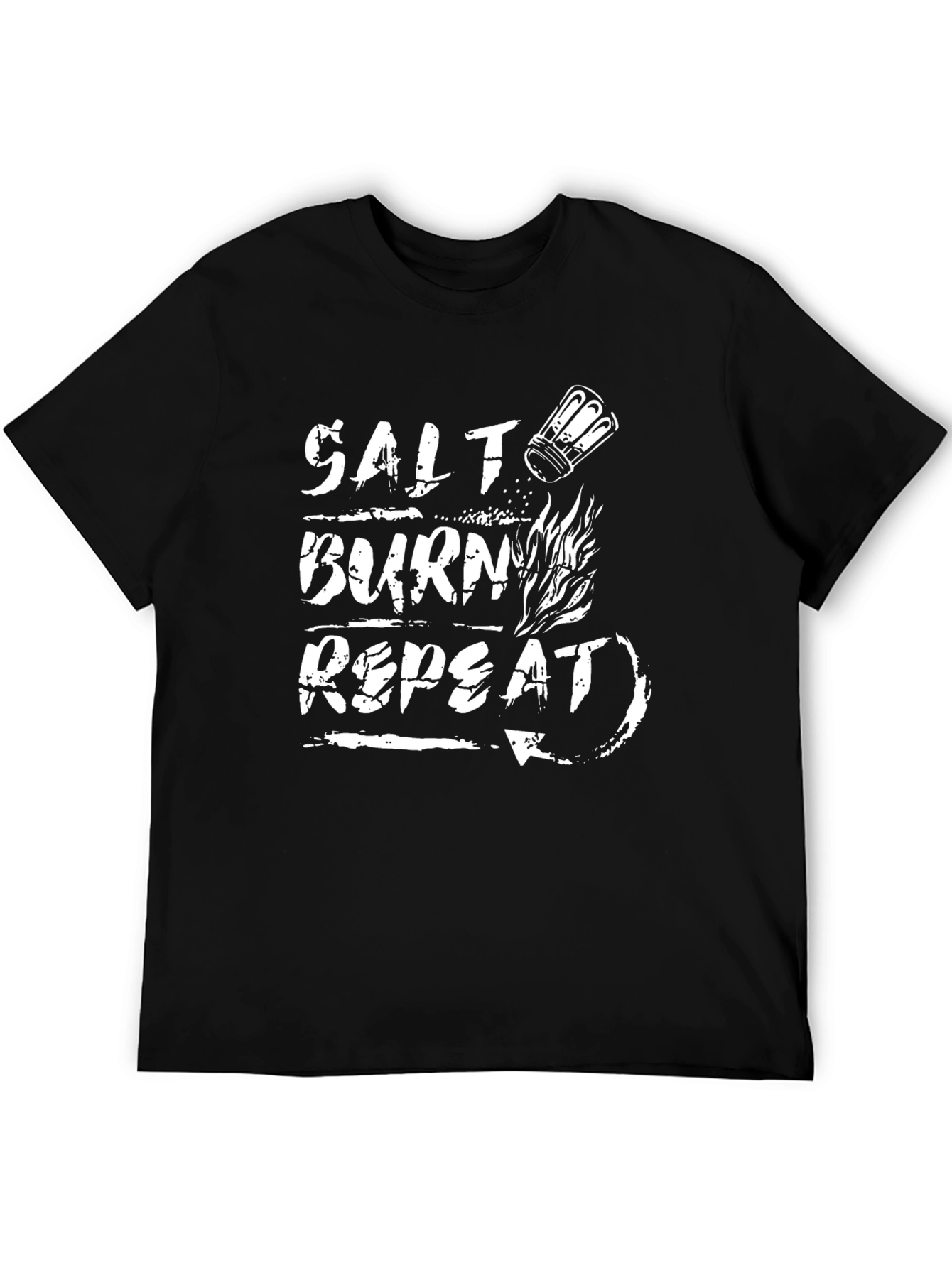 Black Salt Burn Repeat T-Shirt view 5