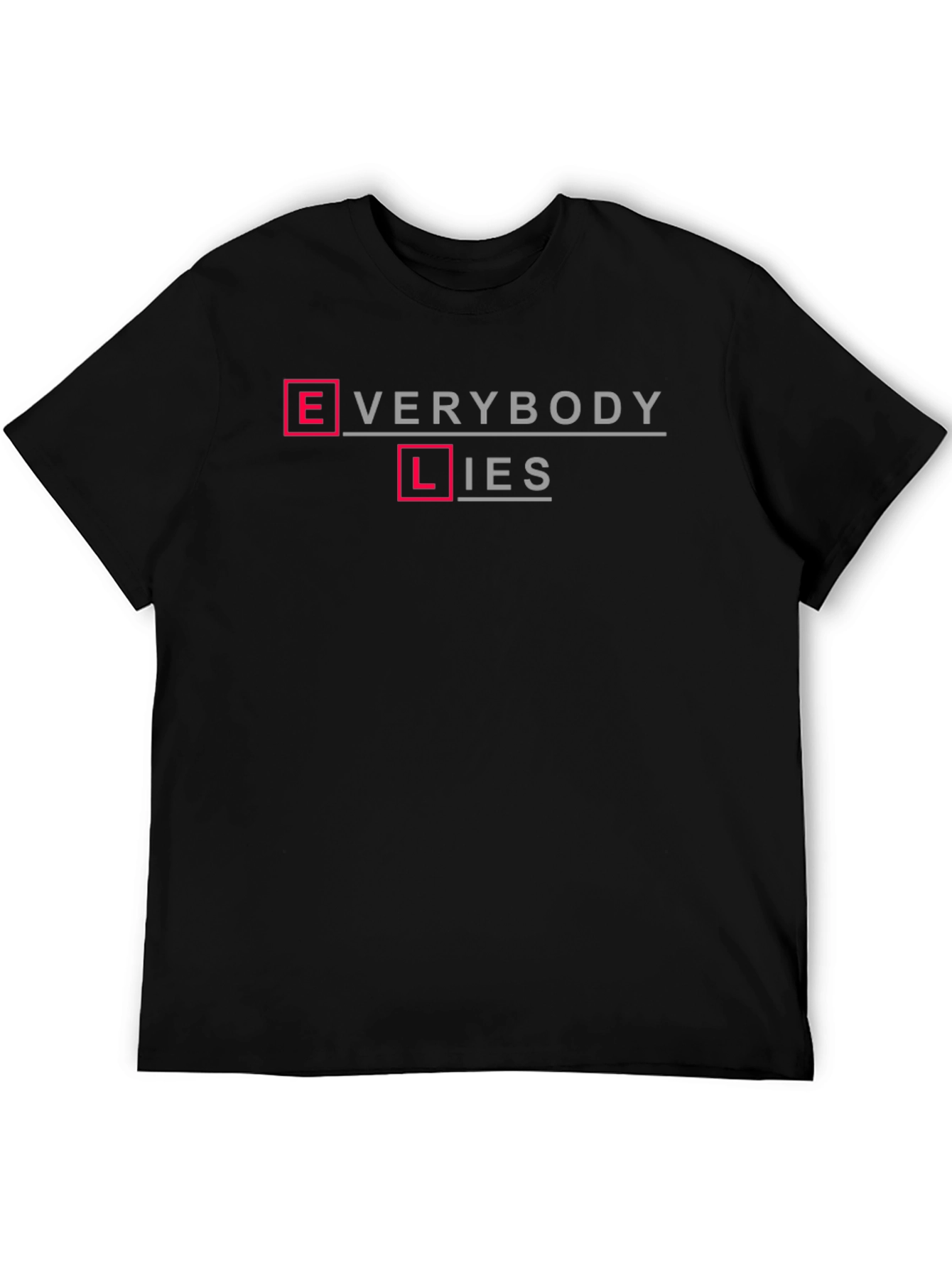 Black Everybody Lies Graphic Tee view 5