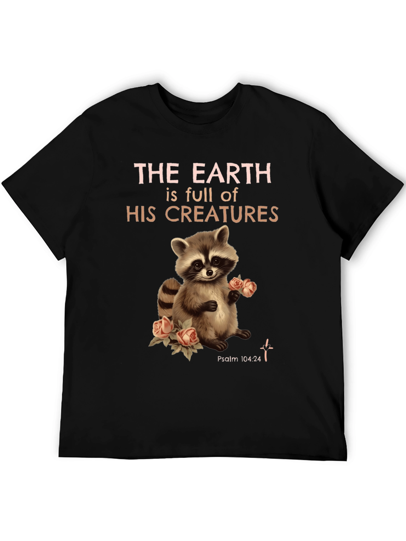 Black Earth's Creatures Raccoon Graphic Tee view 5