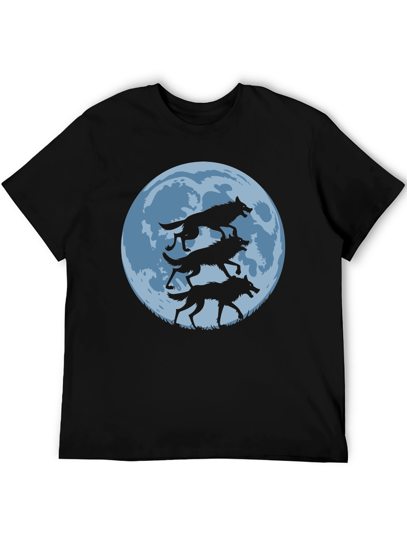 Wolf Moon Graphic Tee - Black - 5