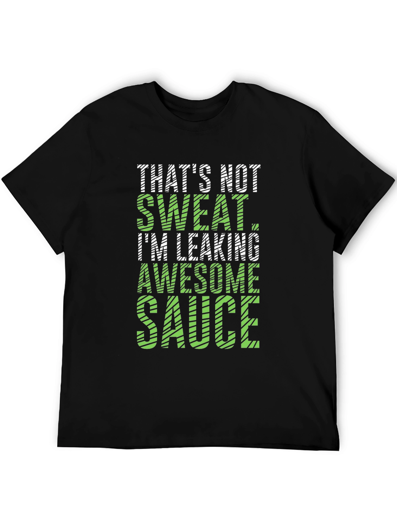 Black Awesome Sauce Tee - Funny Graphic T-Shirt view 5