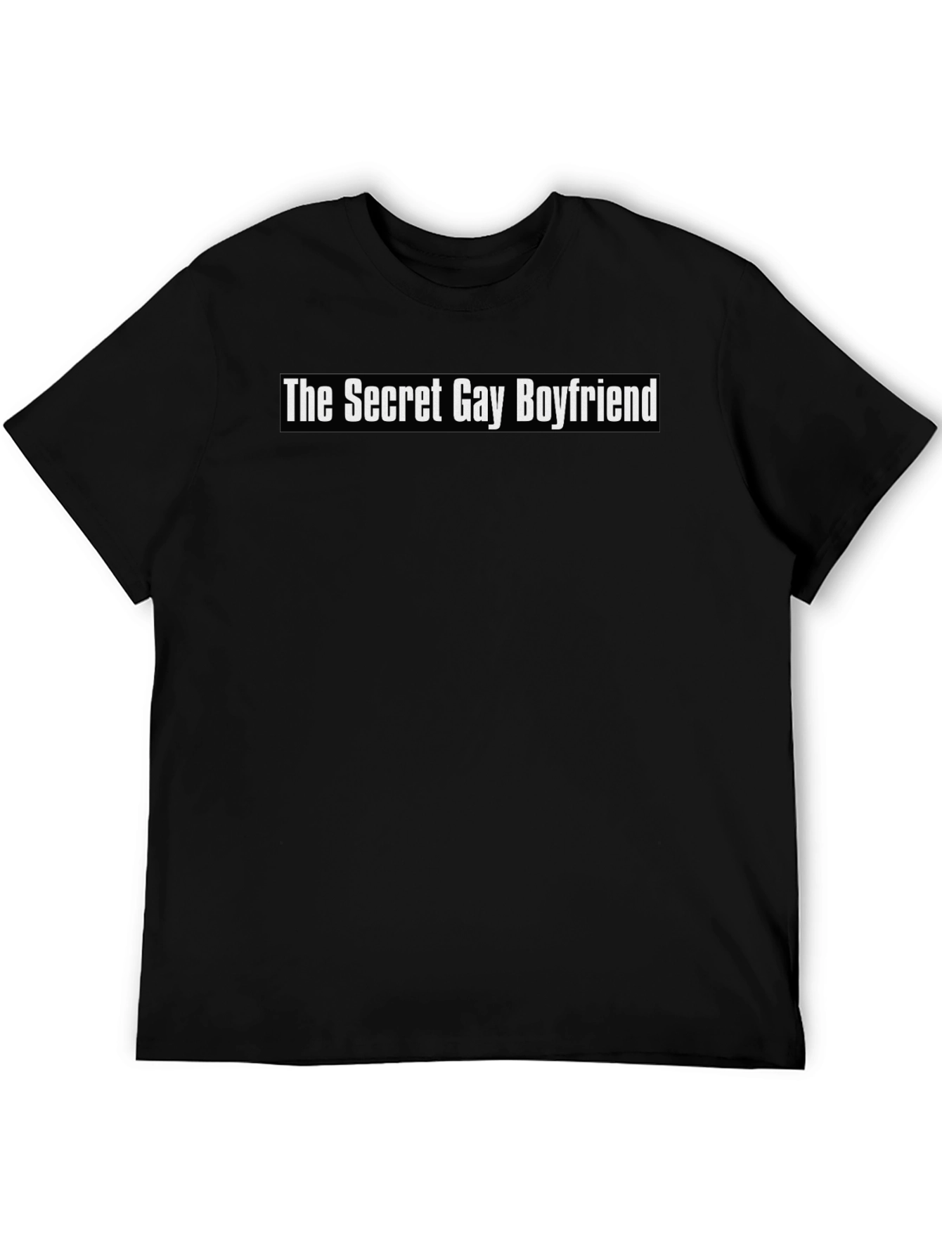 Black Secret Gay Boyfriend Graphic Tee view 5