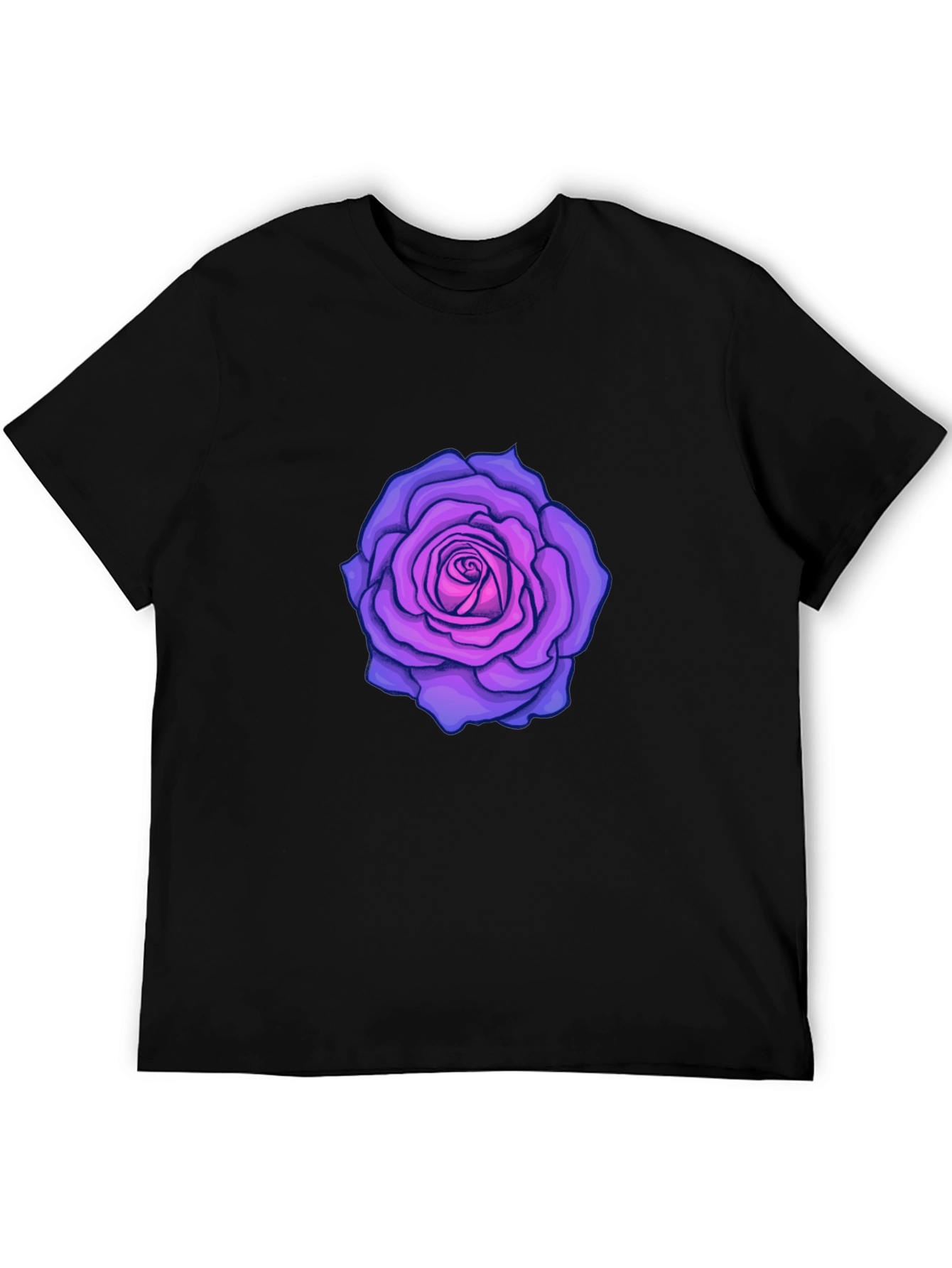 Black Rose Graphic Black T-Shirt view 5