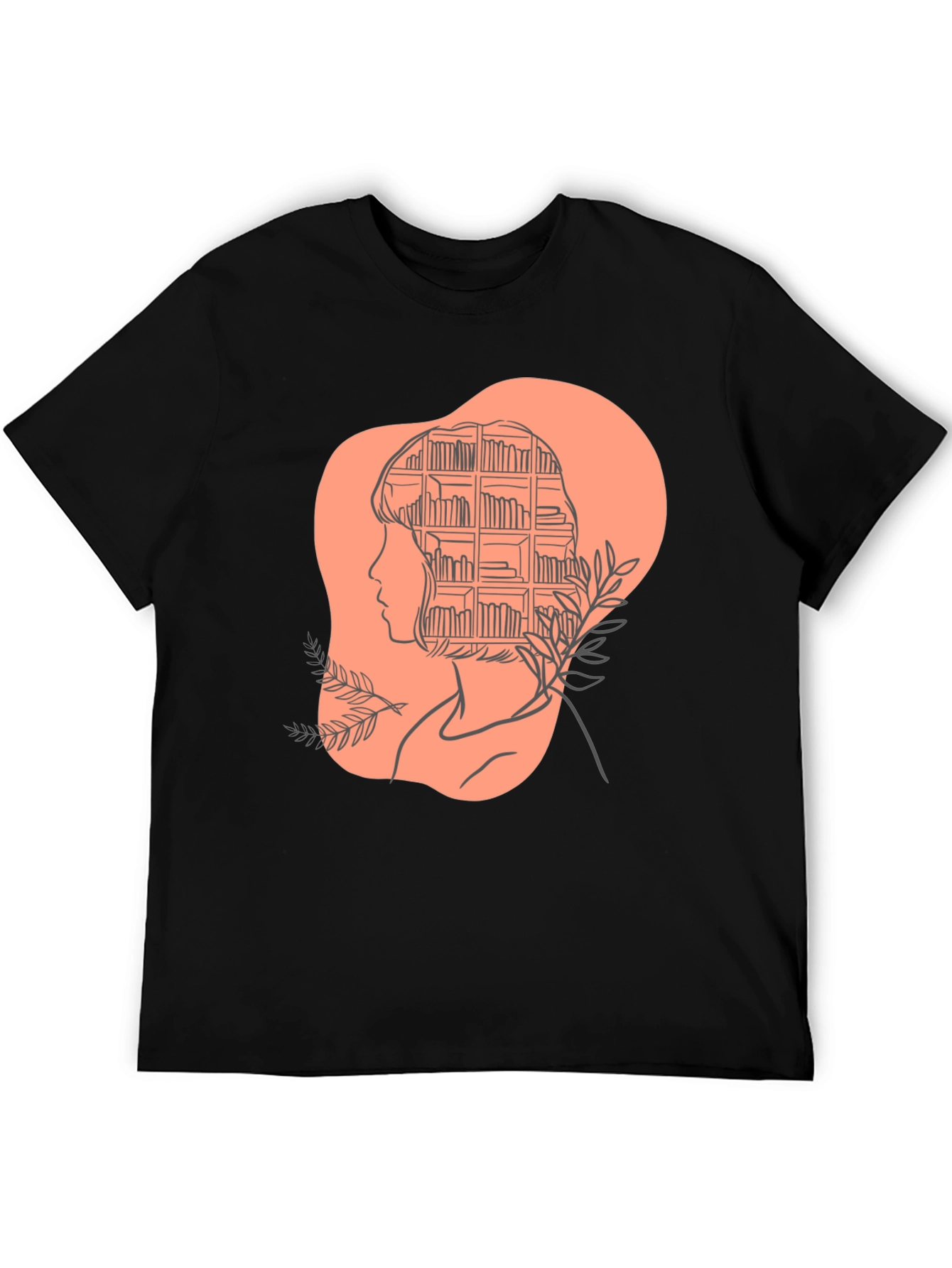 Black Book Lover Tee - Stylish Literary Mind T-Shirt view 5