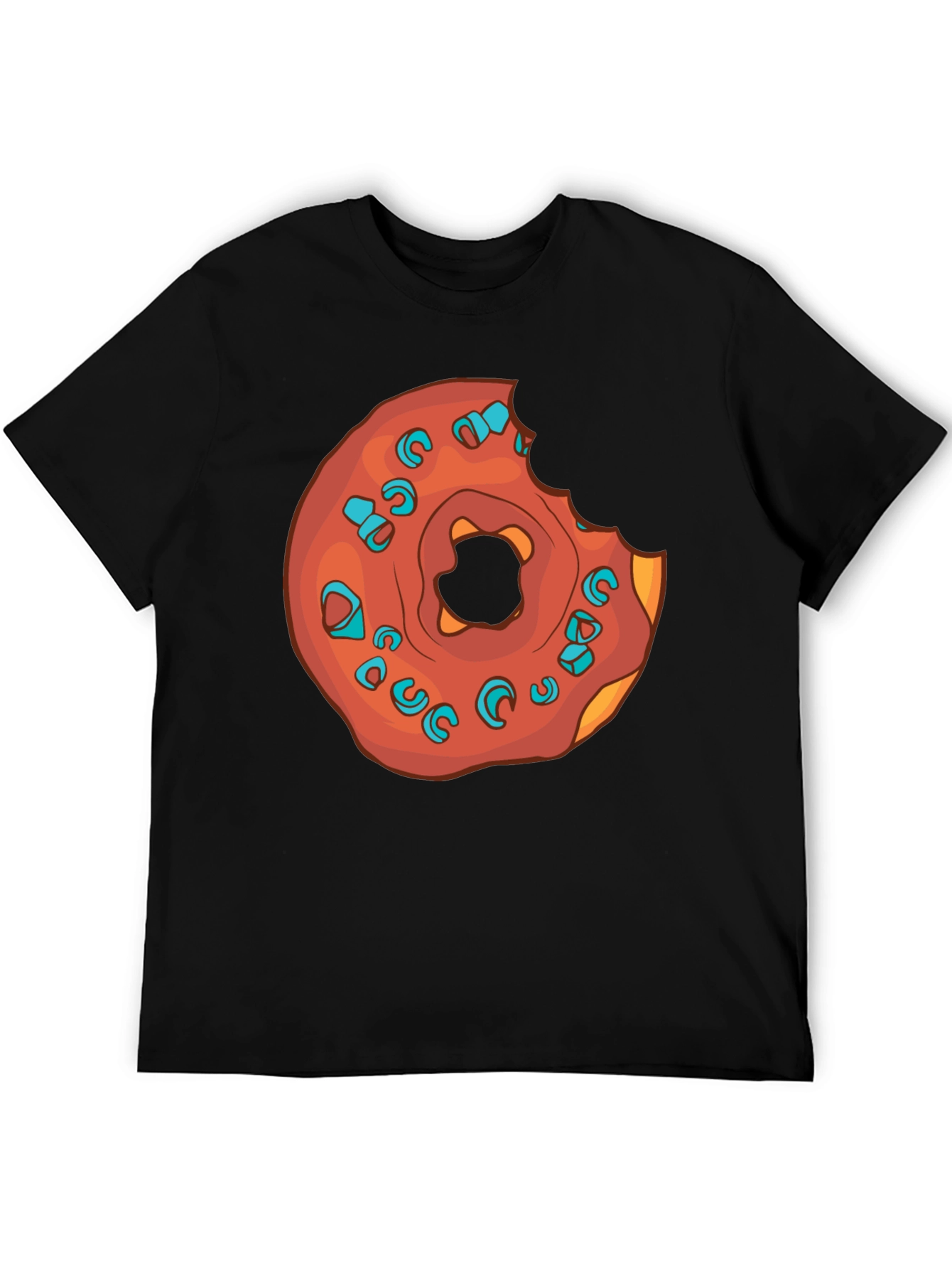 Black Donut Graphic Black T-Shirt - Sweet Style! view 5