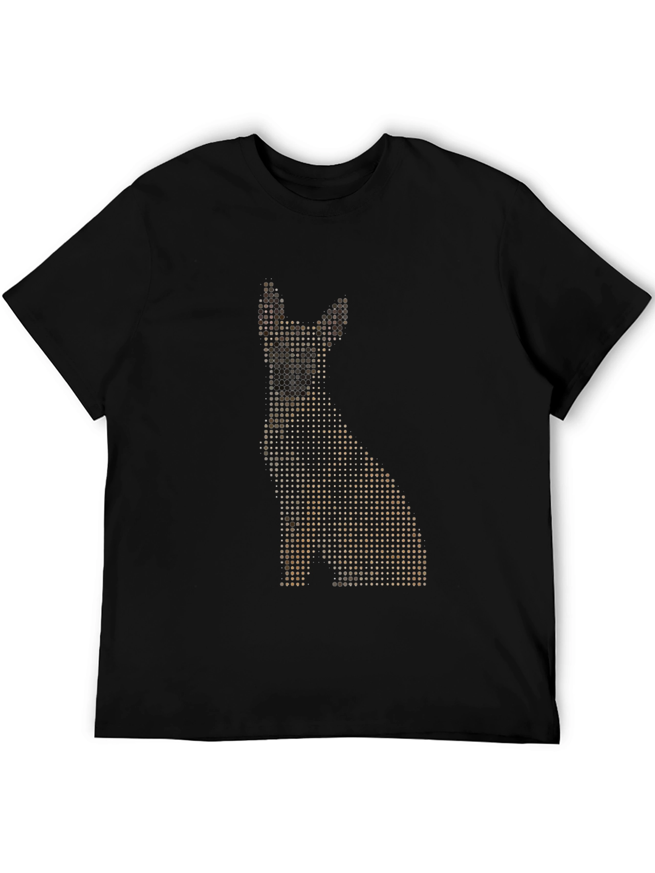 Black Dotted Dog Graphic T-Shirt view 5