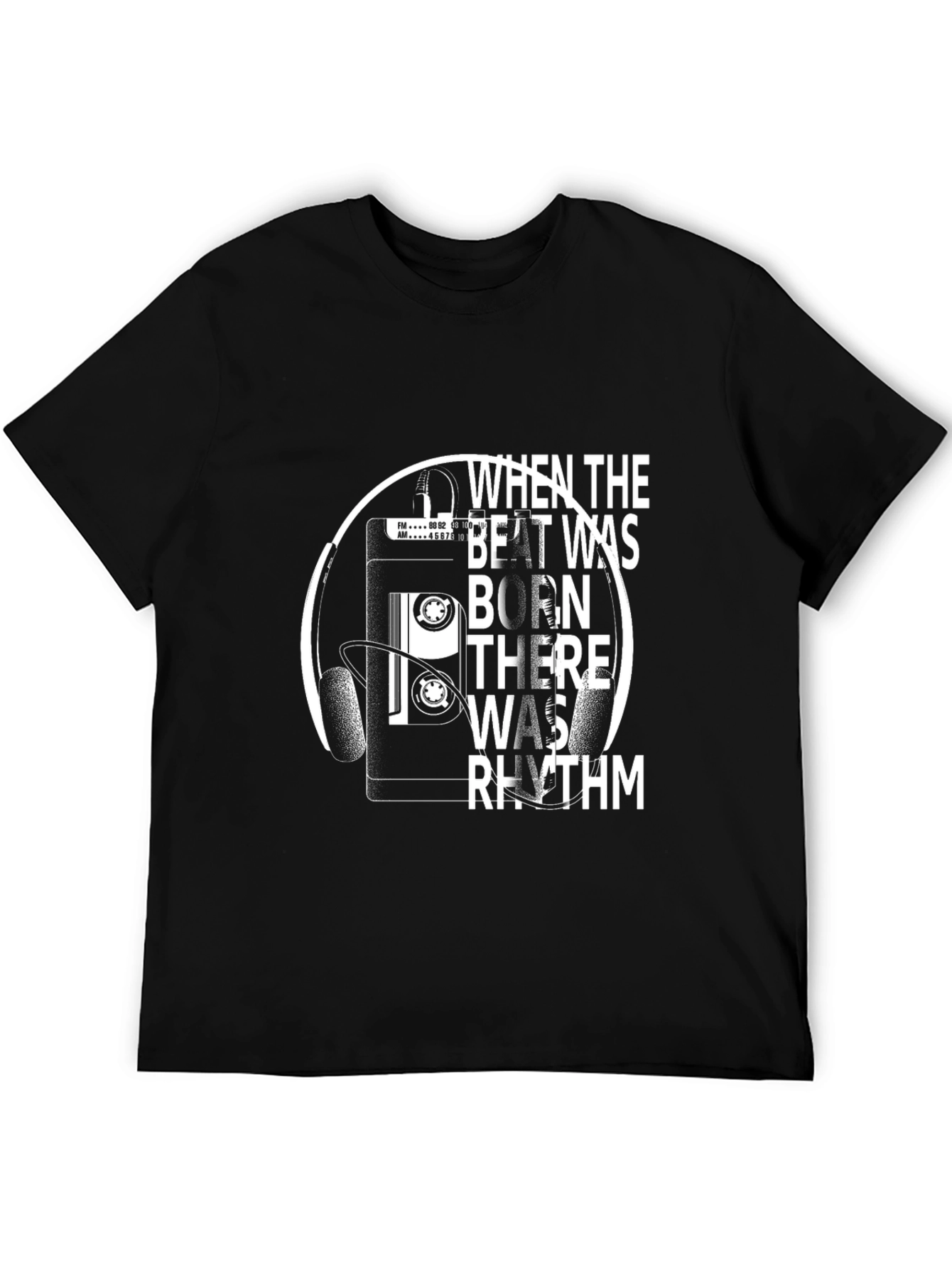 Black When The Beat Was Born T-Shirt view 5
