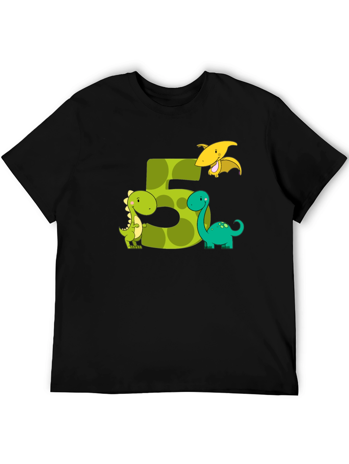 Dinosaur Birthday Number 5 T-Shirt - 5