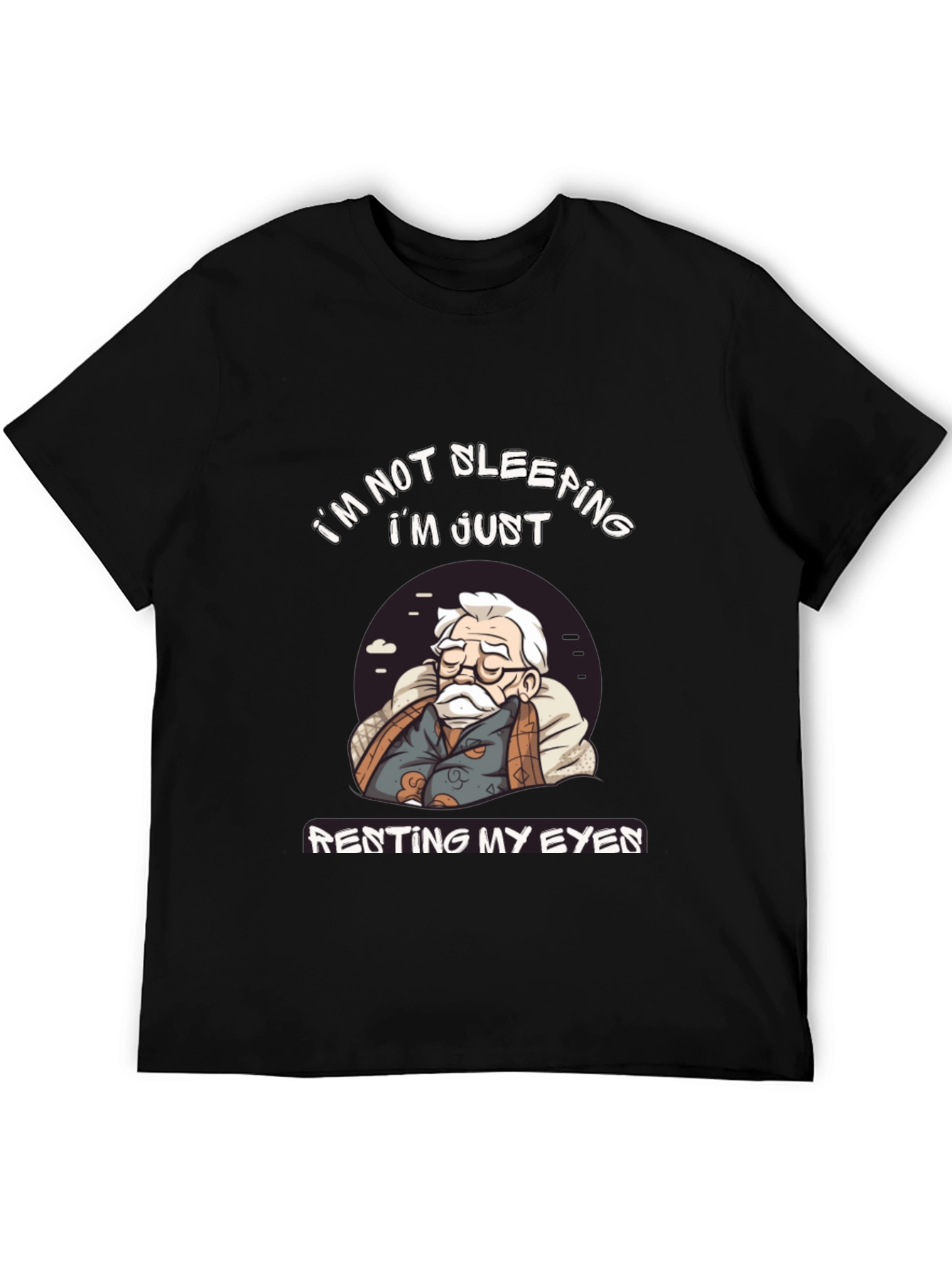 Black Renting My Eyes Funny Graphic Tee view 5