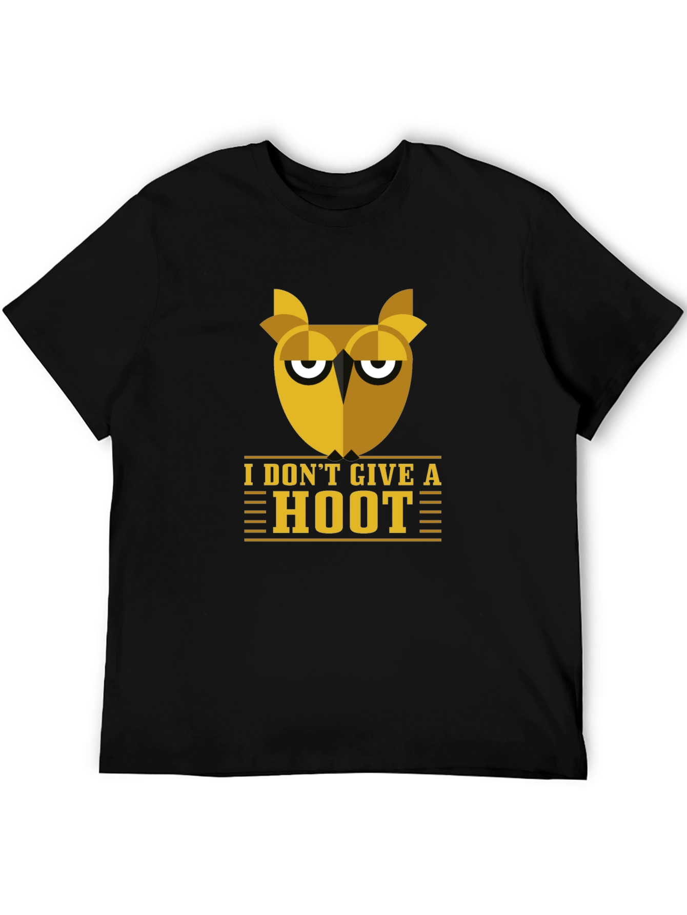 Black I Don't Give A Hoot Owl Graphic Tee view 5