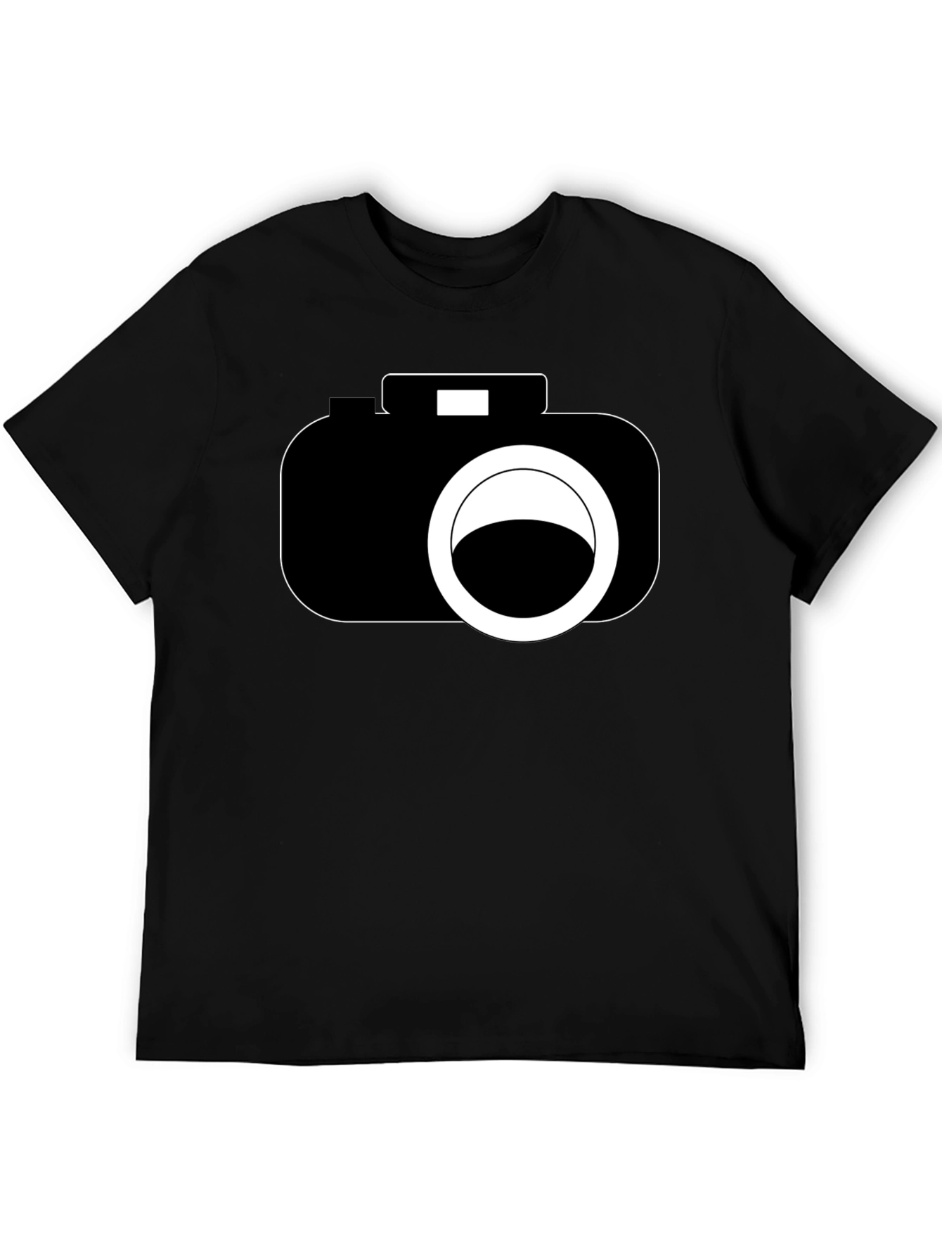 Black Camera Graphic Black T-Shirt - Photography Lover view 5
