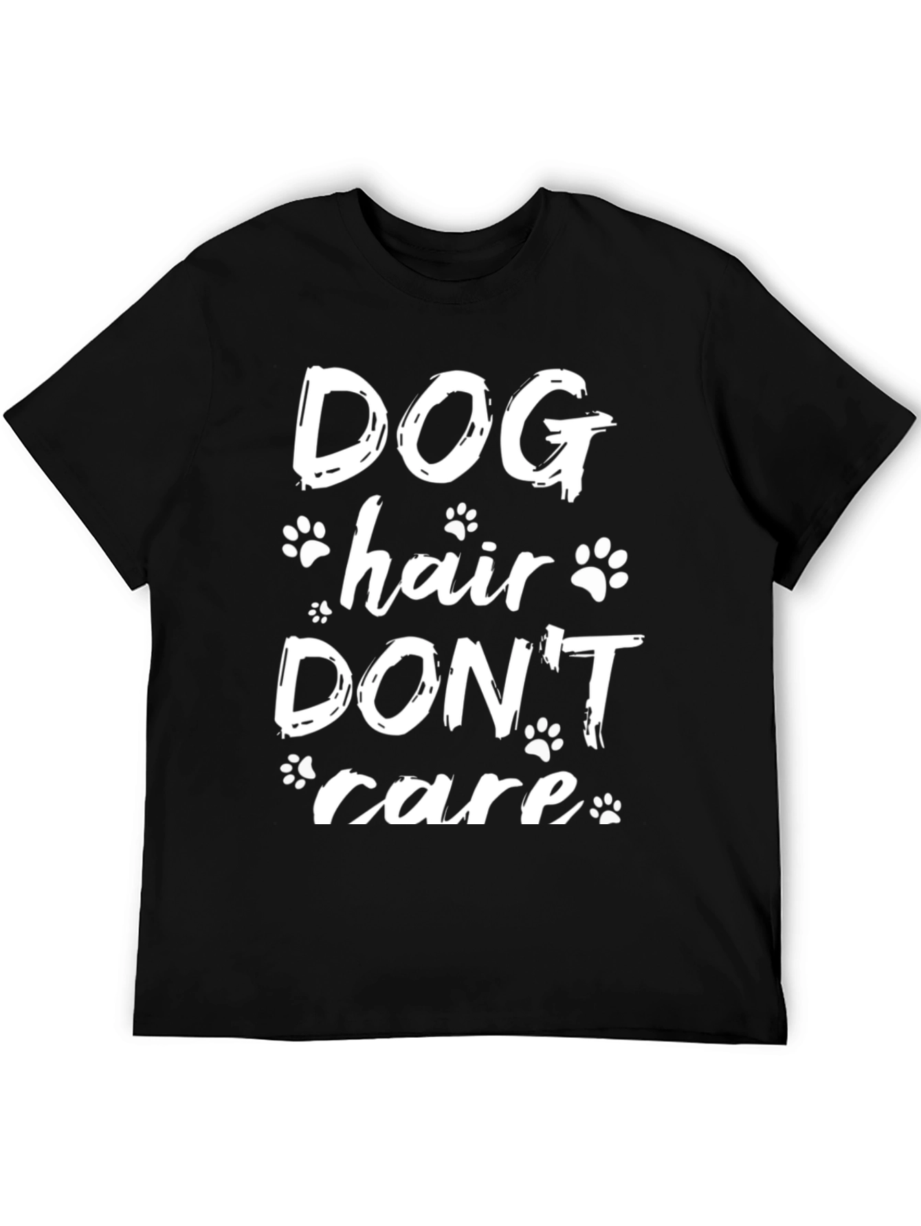 Black Dog Hair Don't Care Graphic Tee view 5