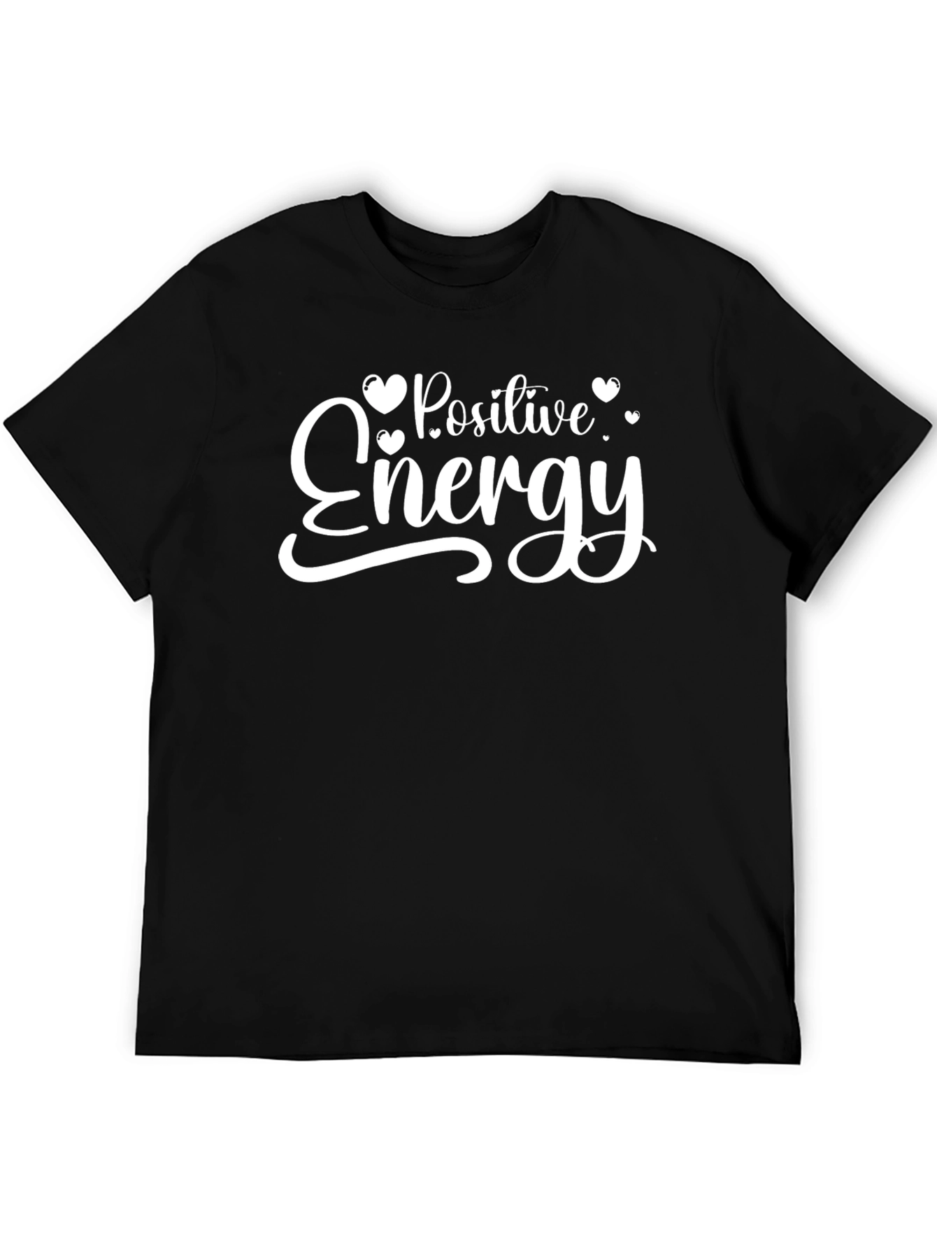 Black Positive Energy Graphic Tee - Black Short Sleeve Shirt view 5