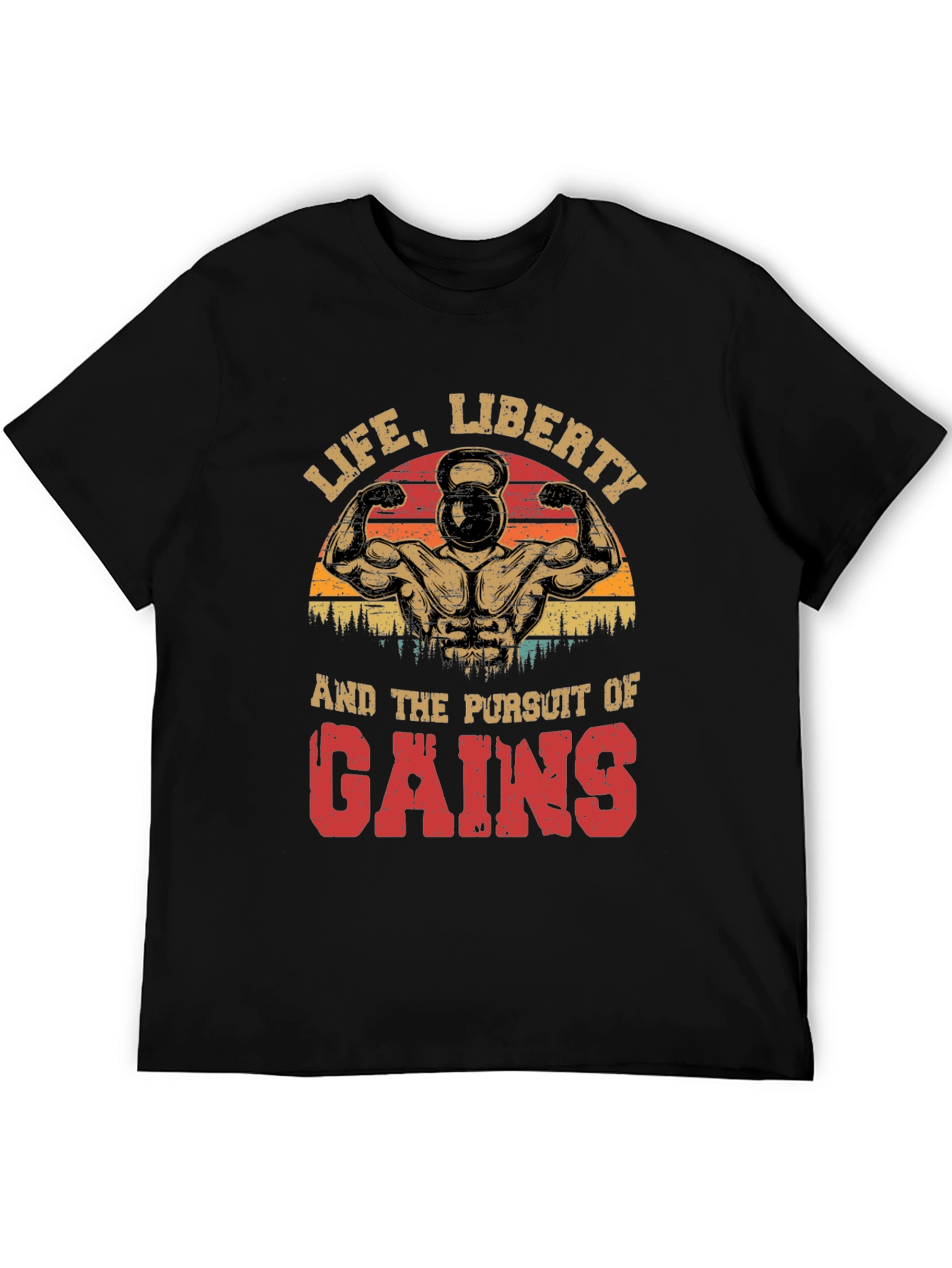 Black Life, Liberty, Gains T-Shirt view 5