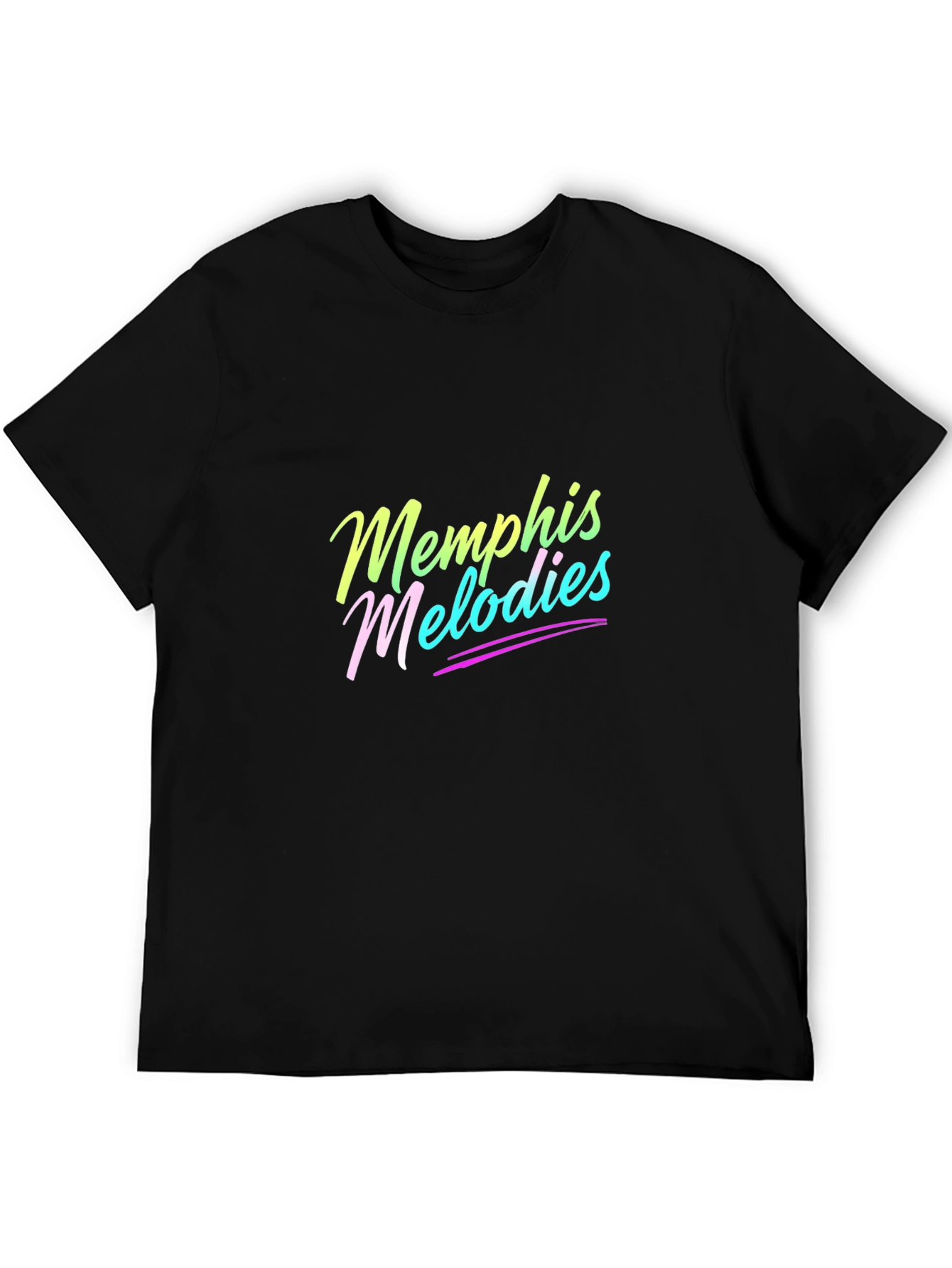 Black Memphis Melodies Black Cotton Graphic Tee view 5