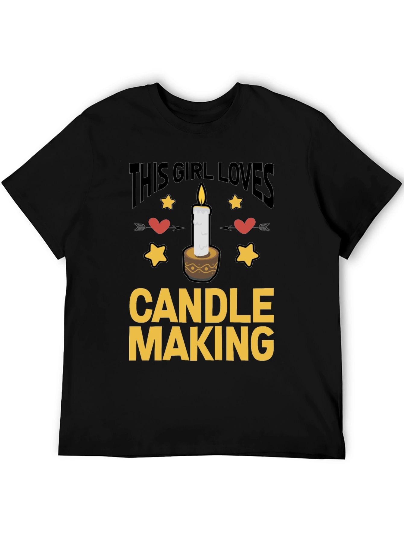 Black This Girl Loves Candle Making T-Shirt view 5