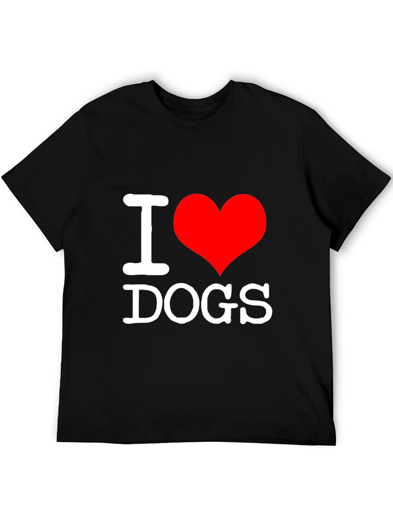 Black I Heart Dogs Black T-Shirt view 5