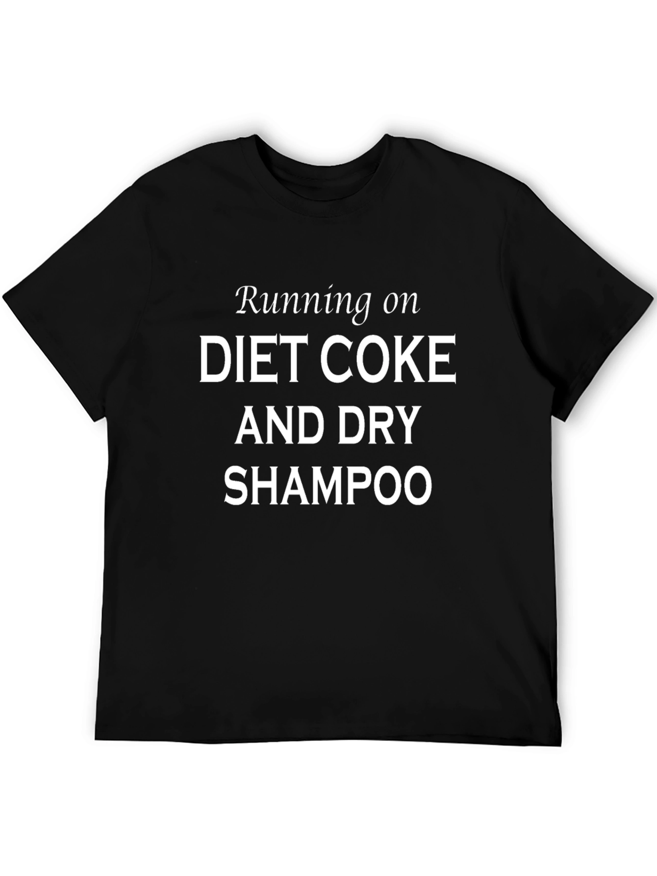 Black Diet Coke and Dry Shampoo Graphic Tee view 5