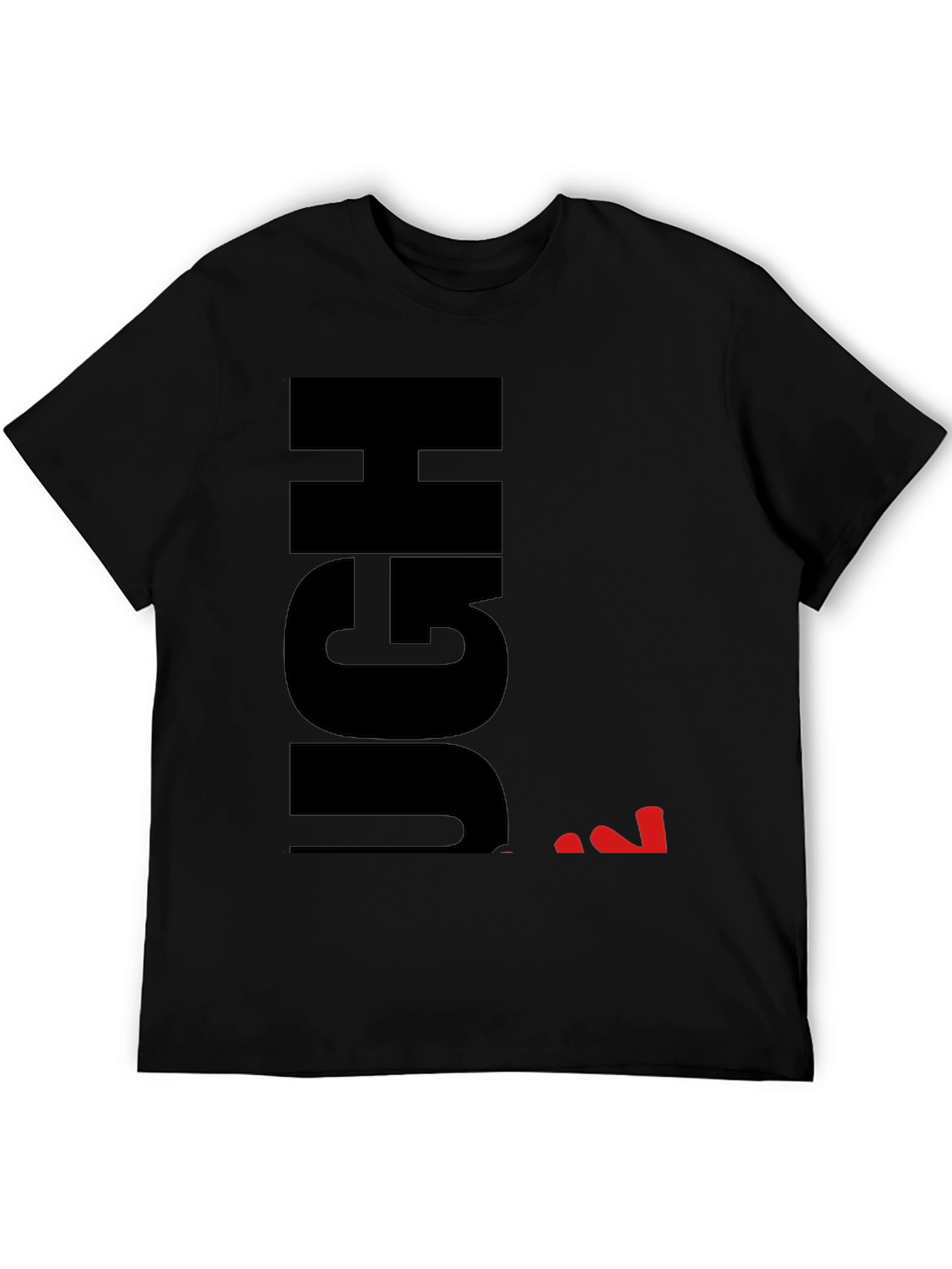Black Ugh Sarcastic Graphic T-Shirt - Black view 5