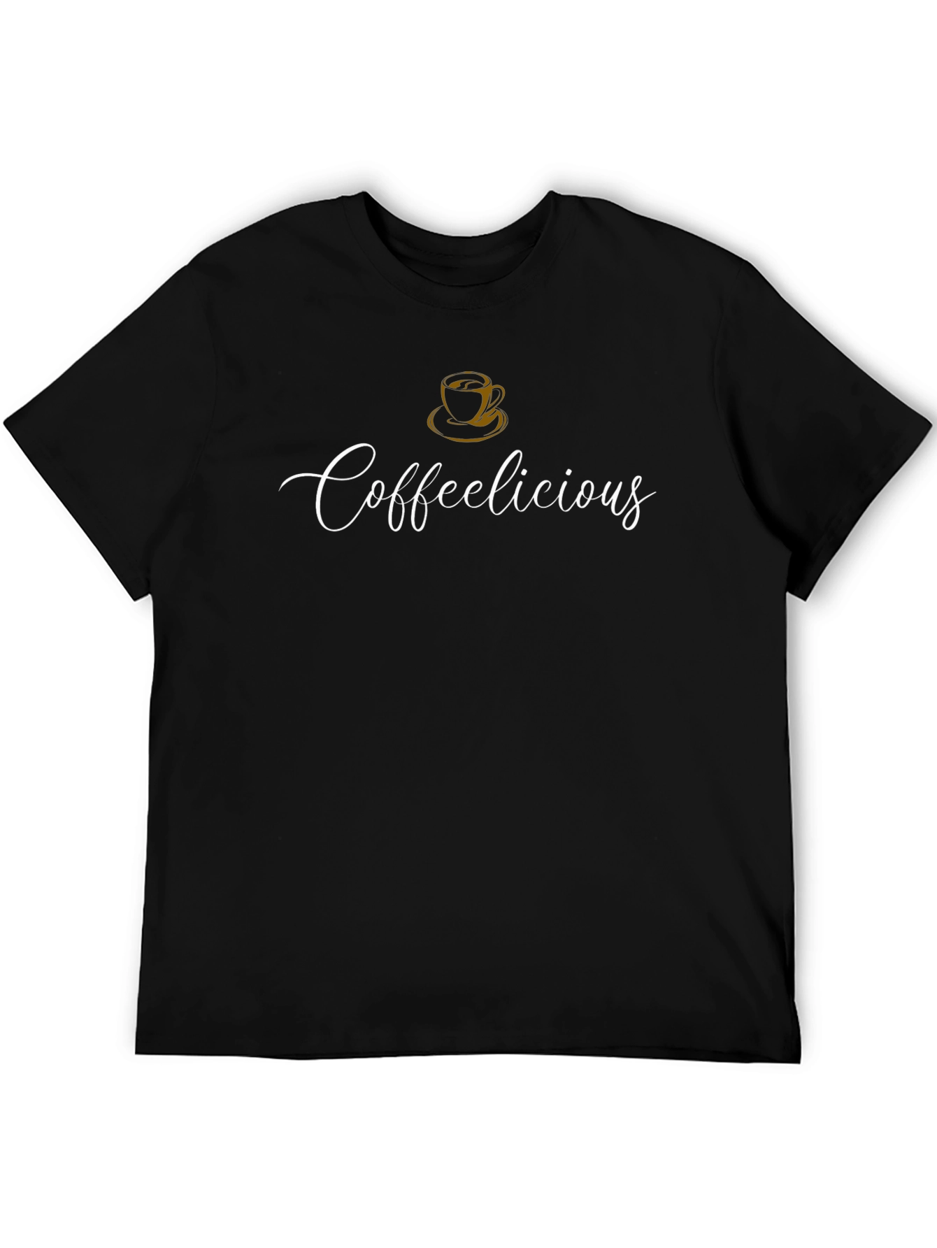Black Coffeelicious T-Shirt - Stylish Coffee Lover Tee view 5