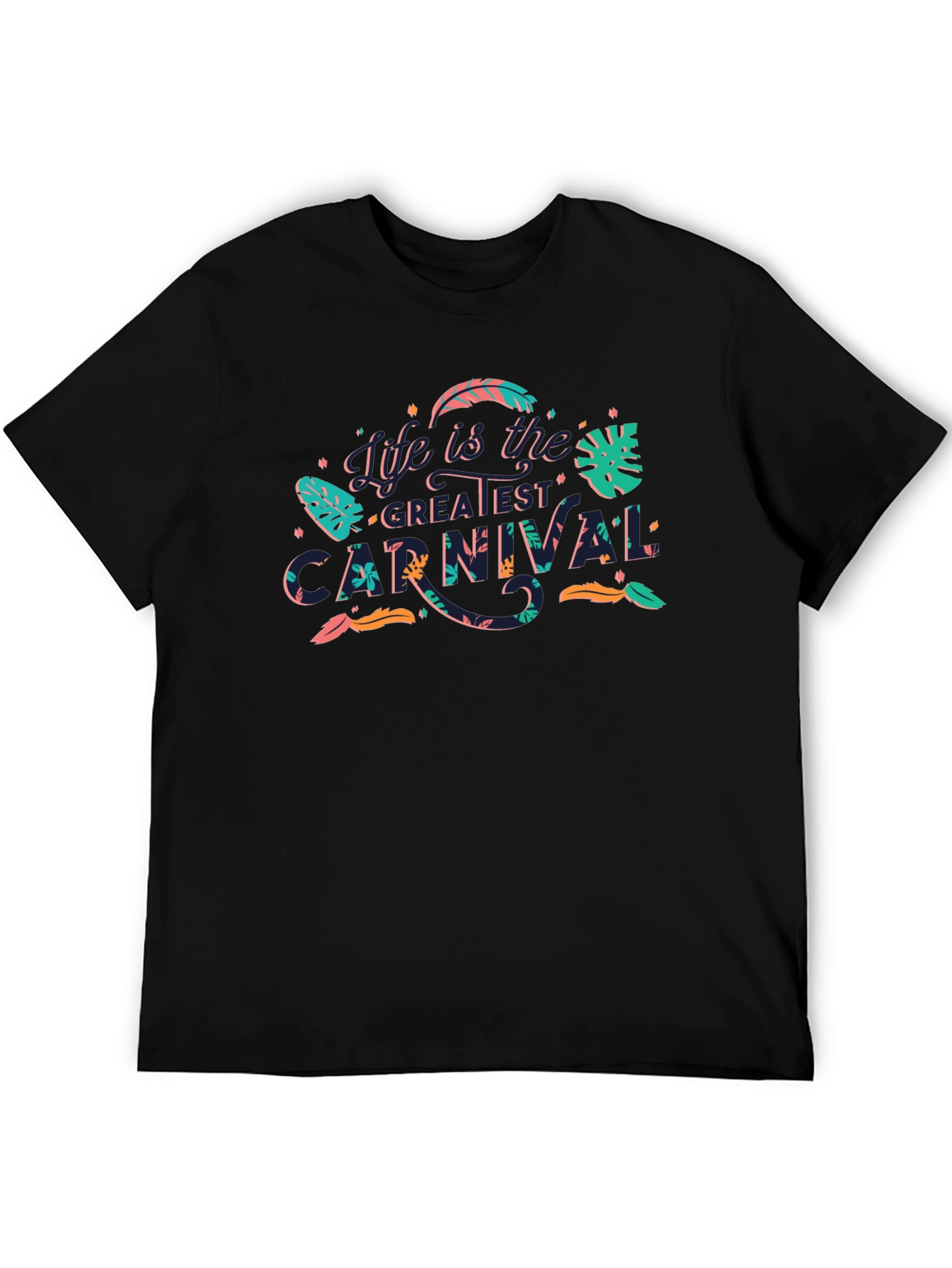 Black Life is the Greatest Carnival Black Graphic Tee view 5