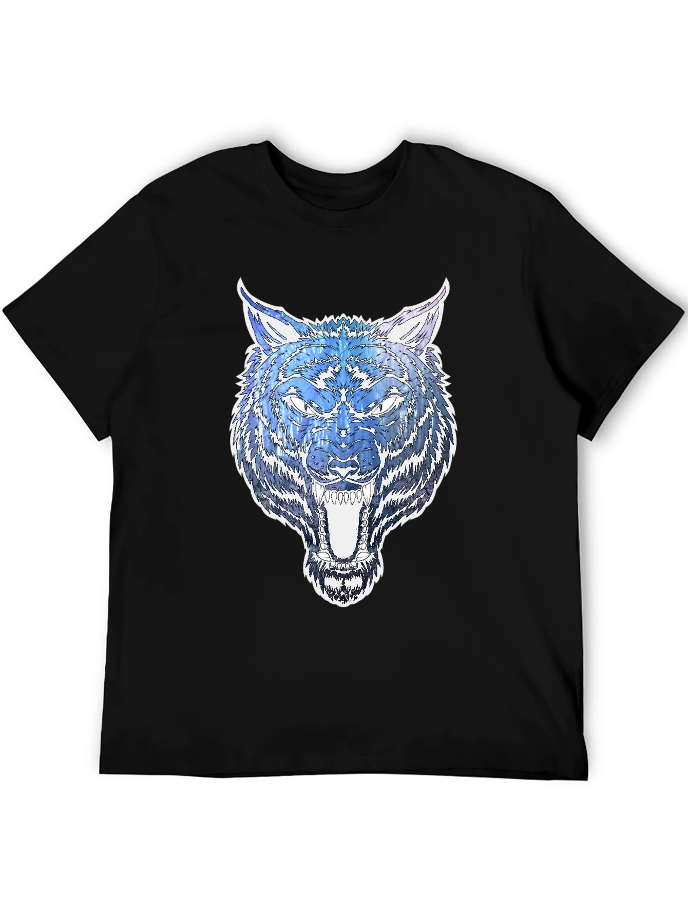 Black Black Wolf Graphic Tee - Bold & Stylish view 5