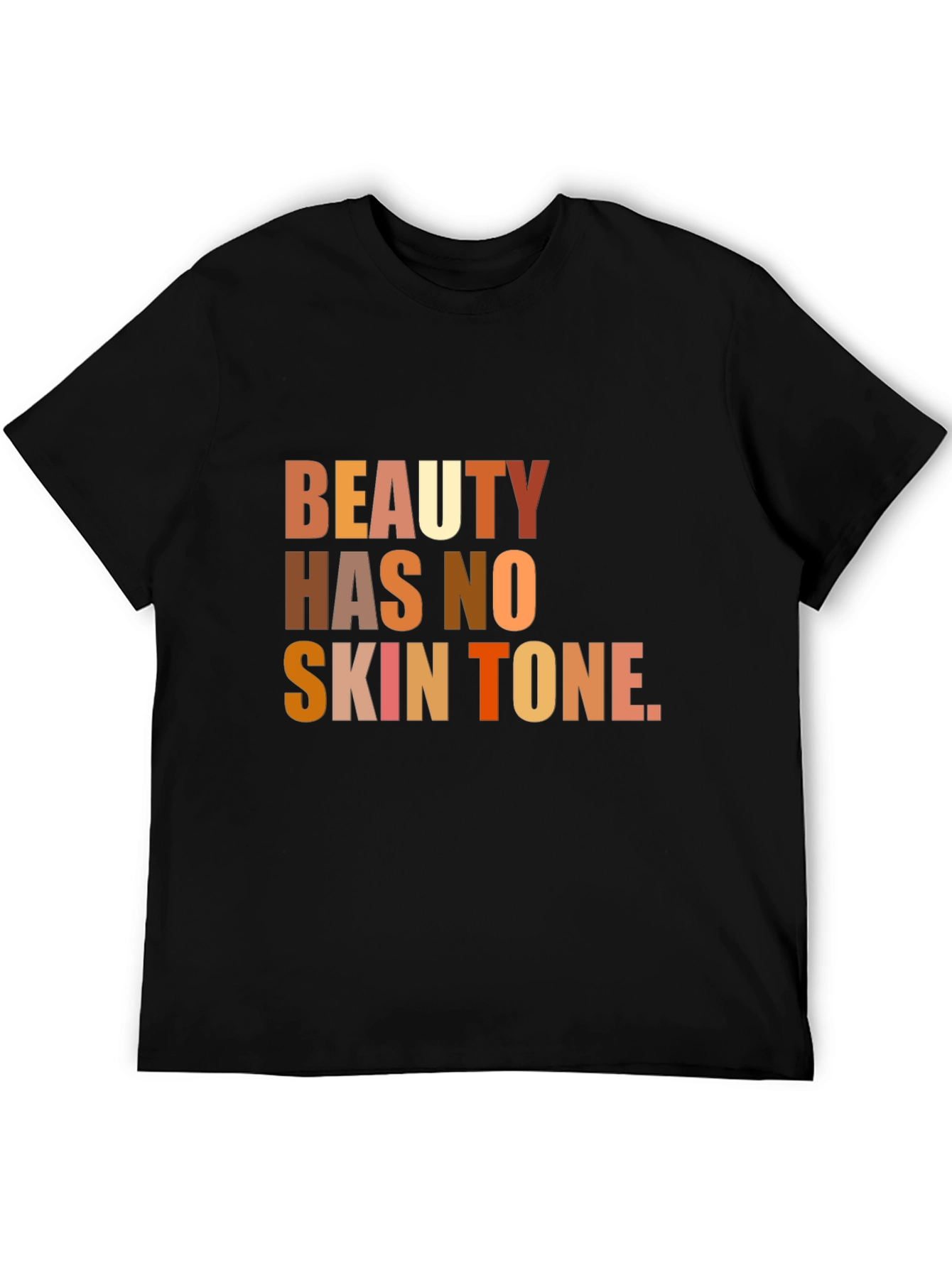 Black Beauty Has No Skin Tone Graphic T-Shirt - Black view 5