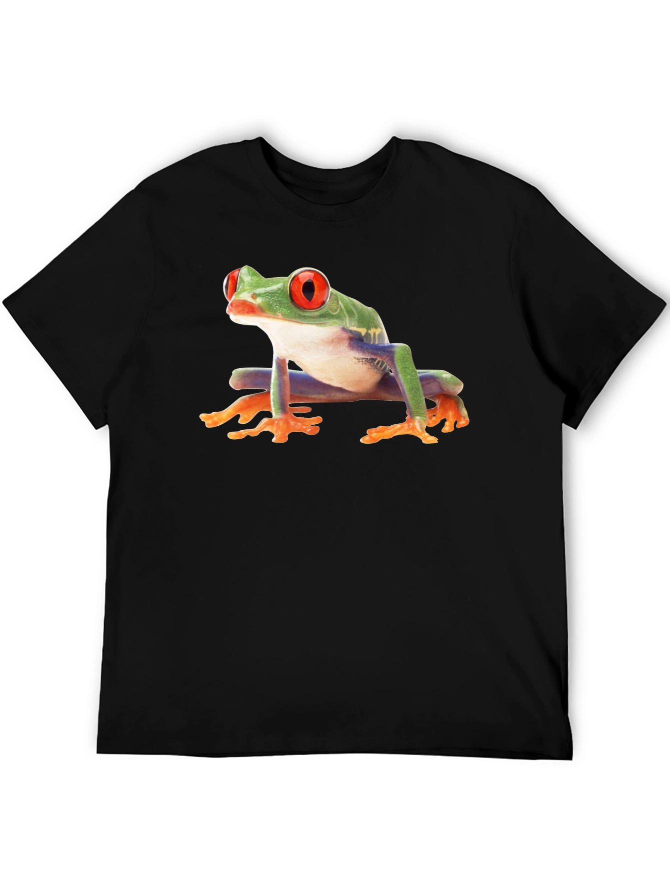 Black Black T-Shirt with Frog Print view 5